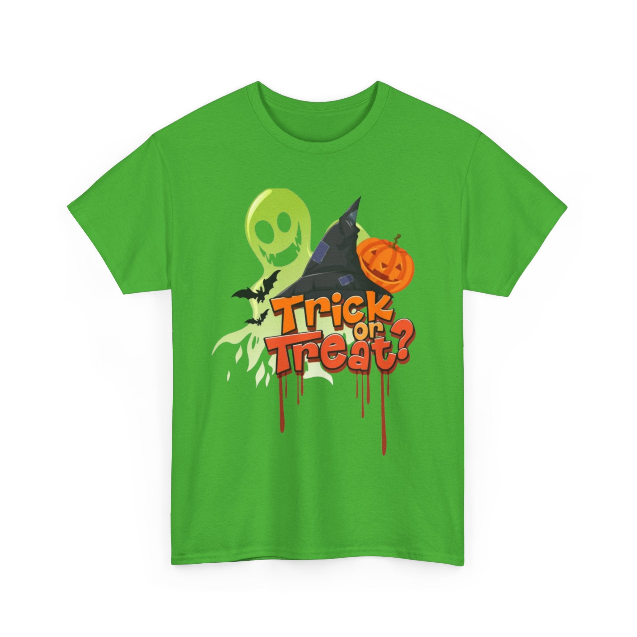Halloween Trick or Treat Unisex Heavy Cotton Short Sleeve T-Shirt