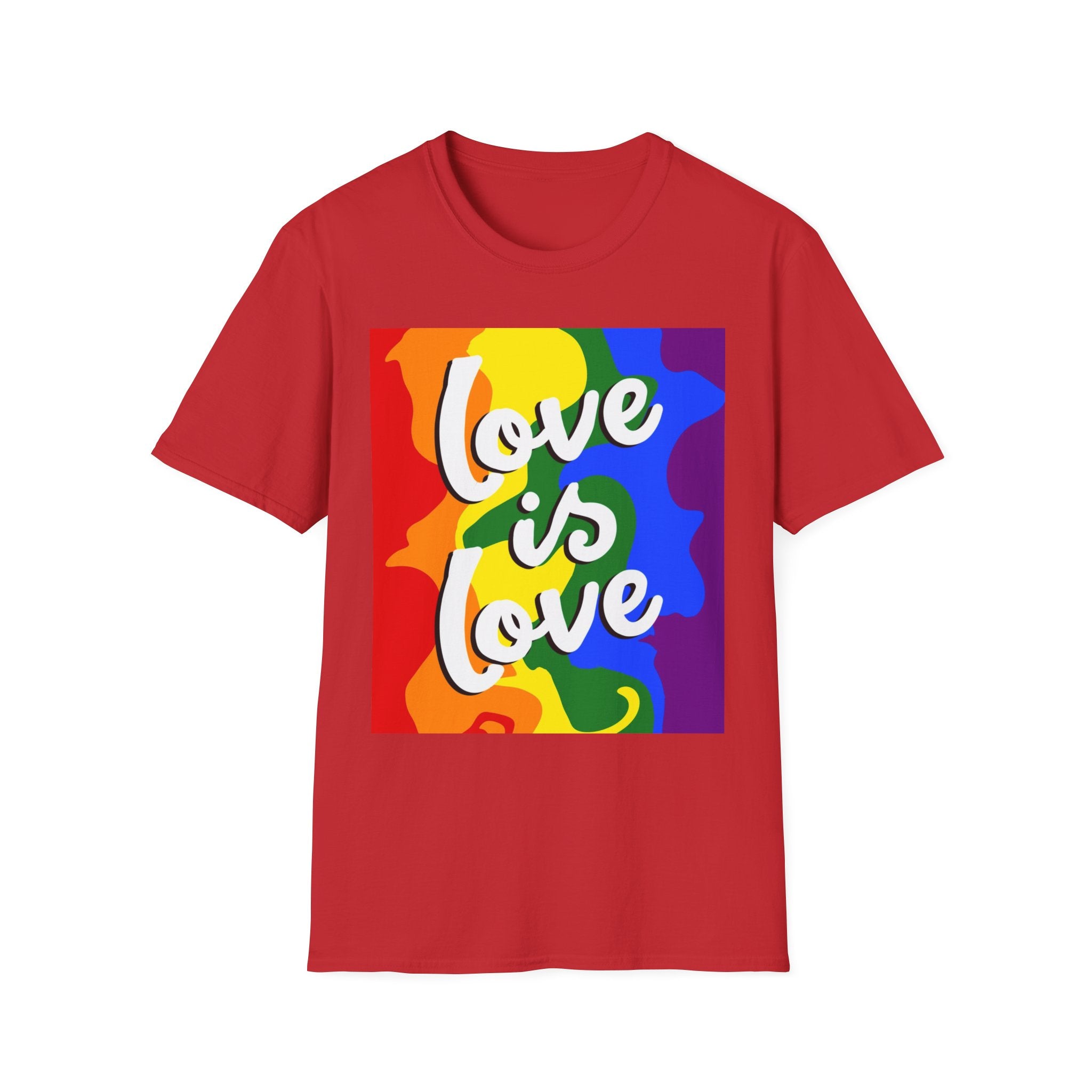 Colorful Pride Love is Love Unisex Softstyle T-Shirt