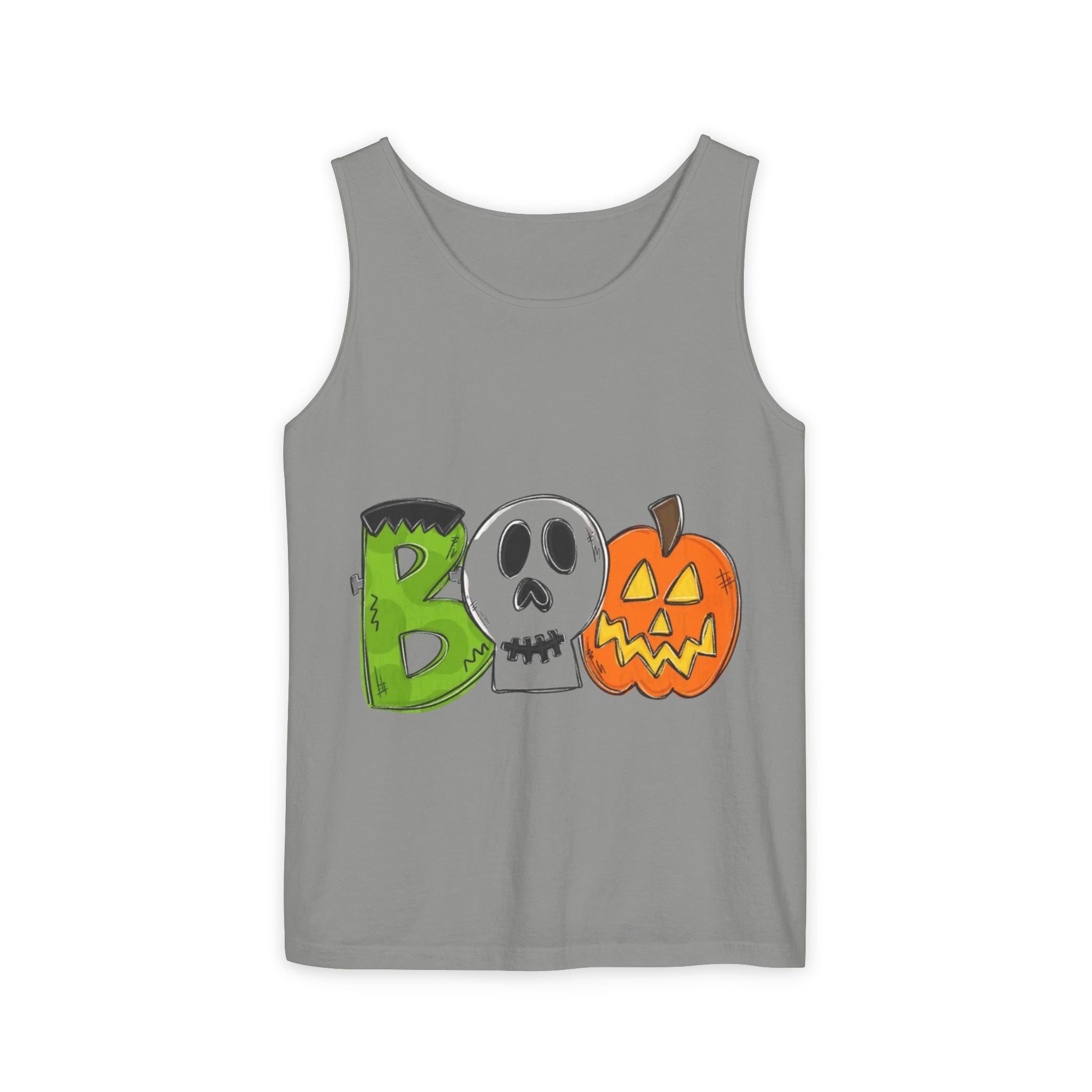 Halloween BOO Unisex Garment-Dyed Tank Top