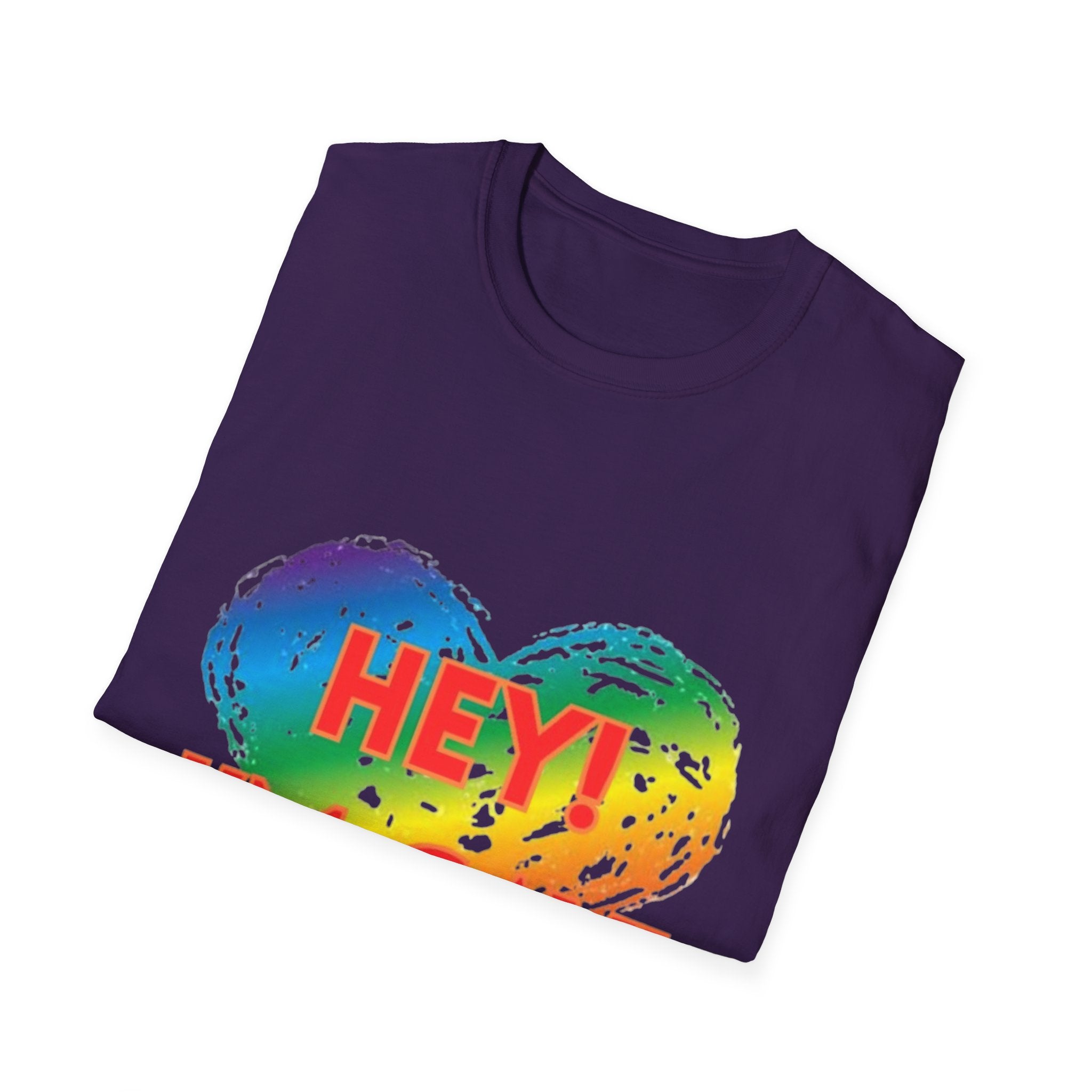 Hey I'm Gay! Unisex Softstyle T-Shirt