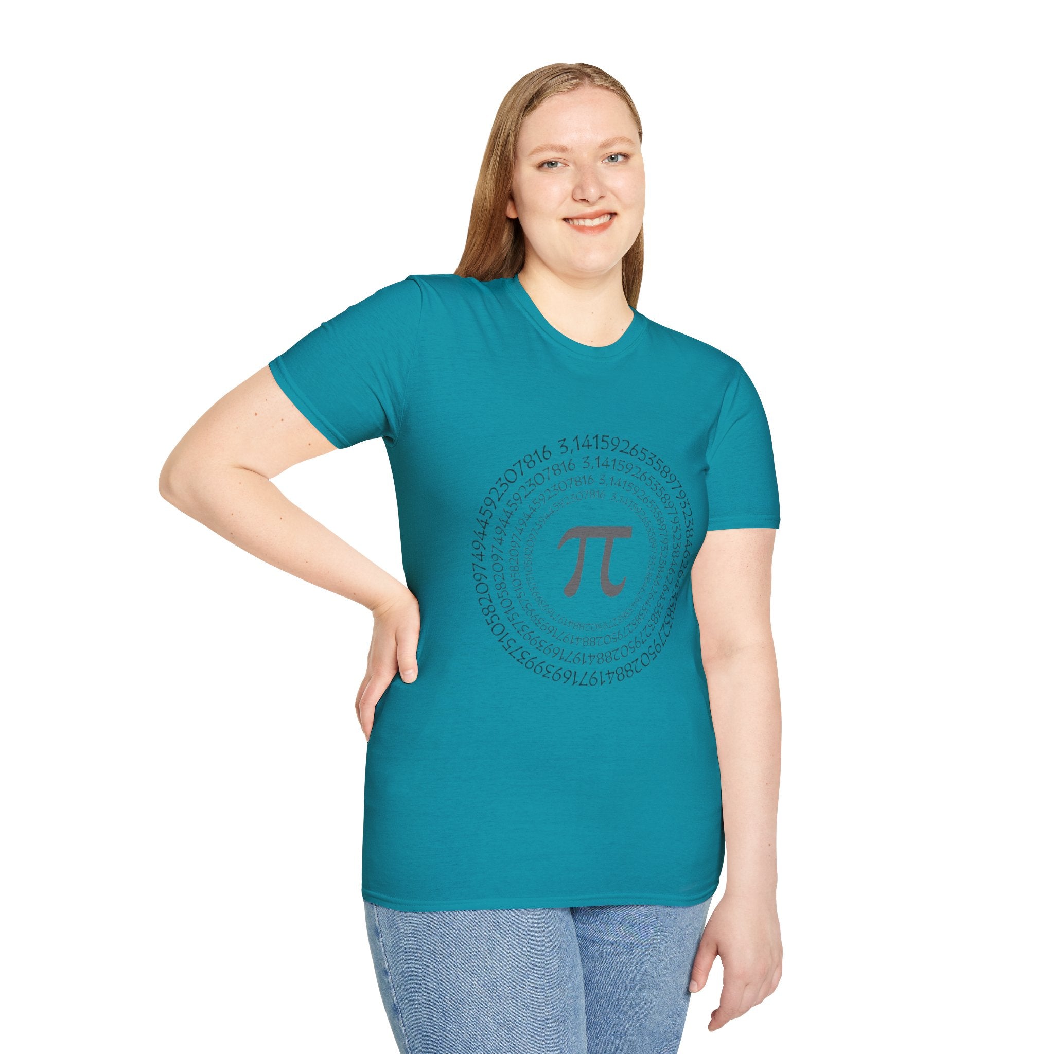 Pi Day Themed Unisex Softstyle T-Shirt