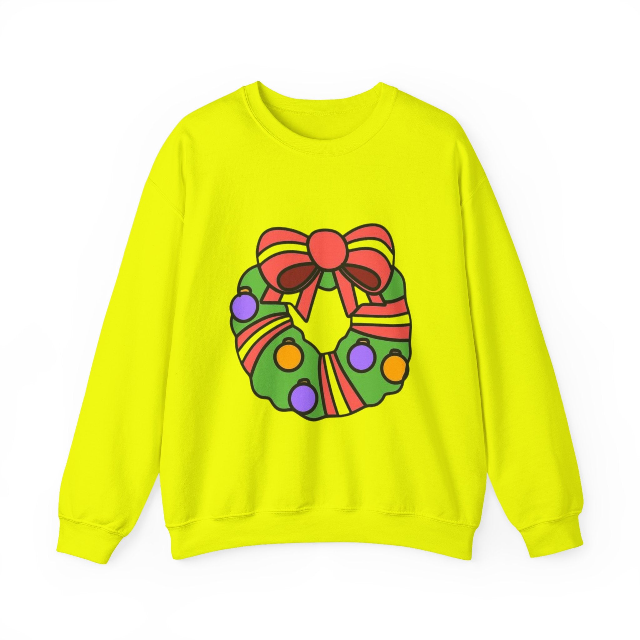 Holiday Wreath Unisex Heavy Blend™ Crewneck Sweatshirt