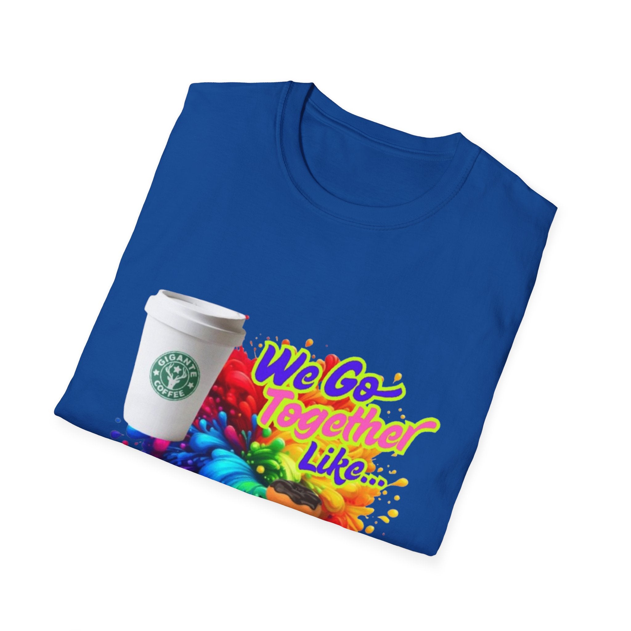 We Go Together Like Coffee & Donuts Unisex Softstyle T-Shirt