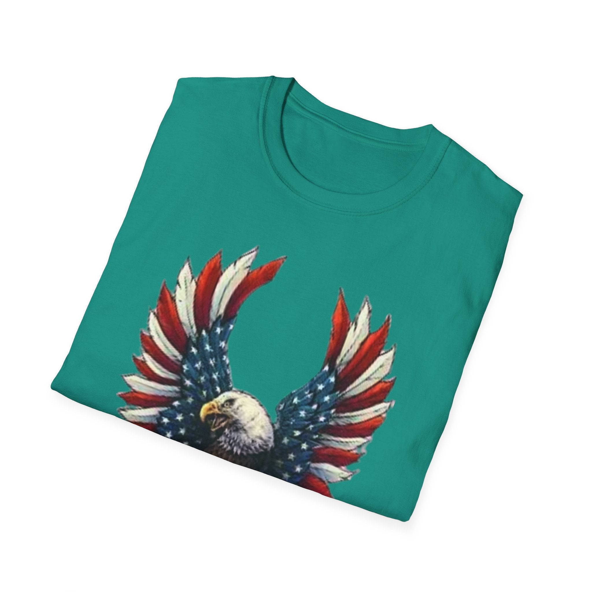 Patriotic Eagle Unisex Softstyle T-Shirt