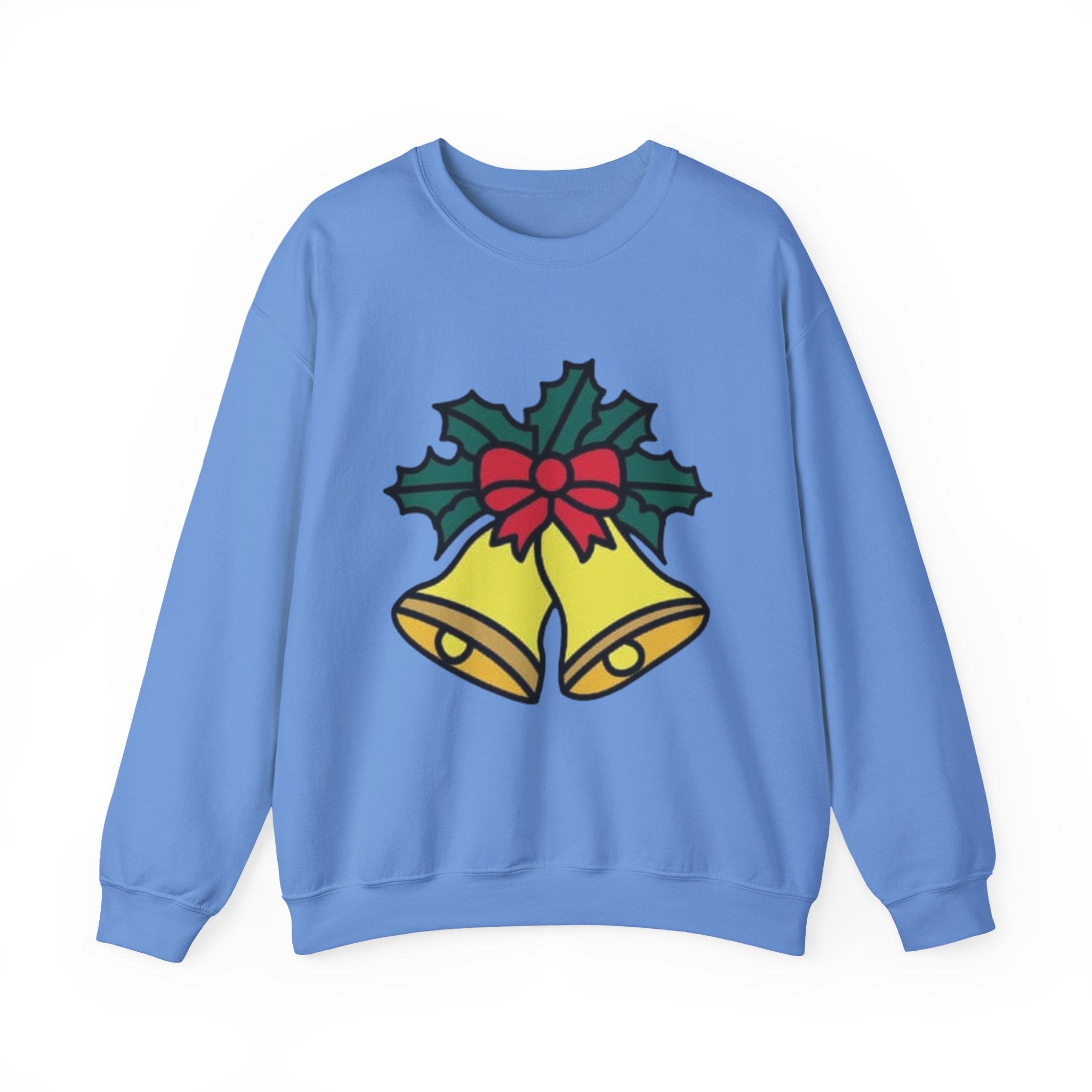 Festive Holiday Bells & Holly Unisex Heavy Blend™ Crewneck Sweatshirt