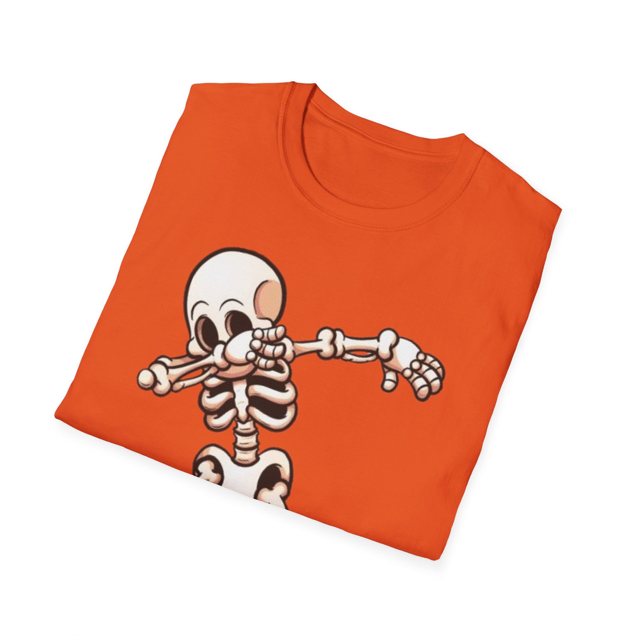 Dabbing Halloween Skeleton Unisex Softstyle T-Shirt