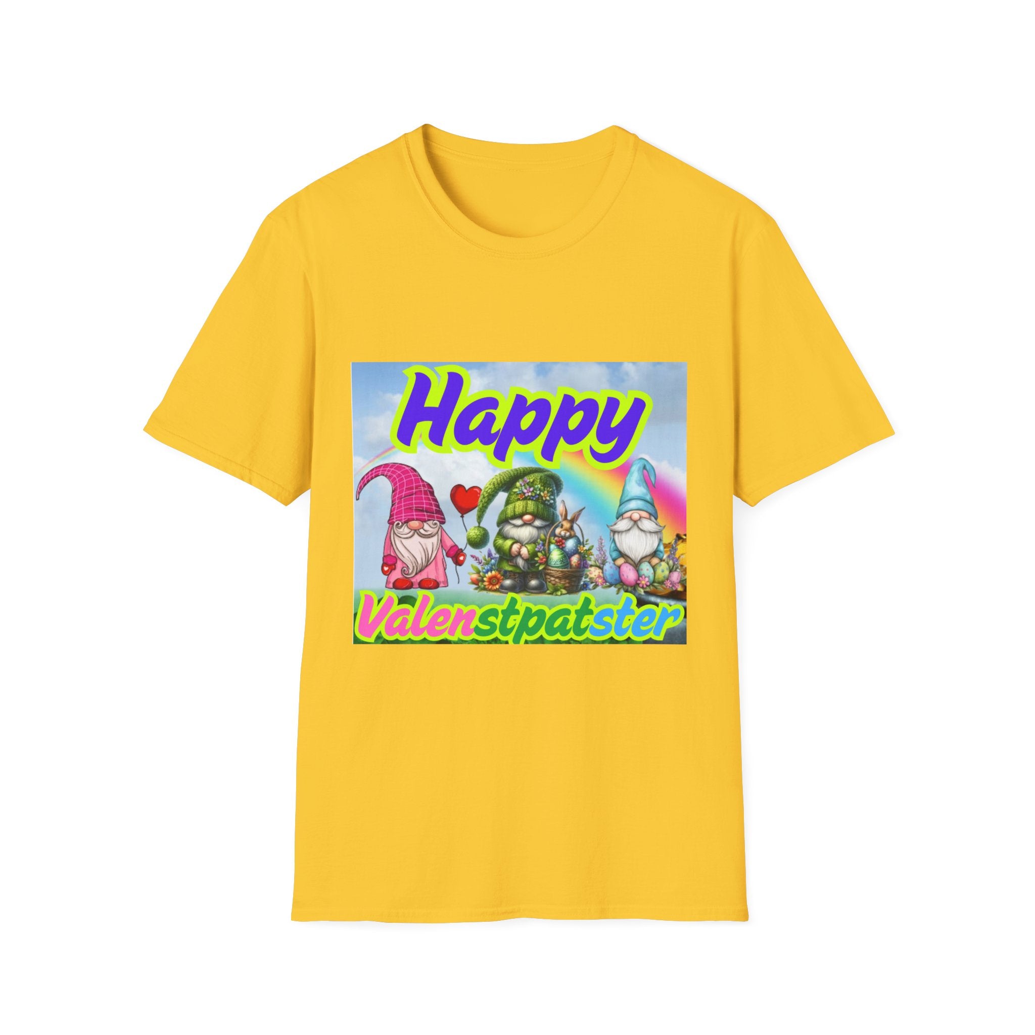 Happy Valenstpatster Unisex Softstyle T-Shirt