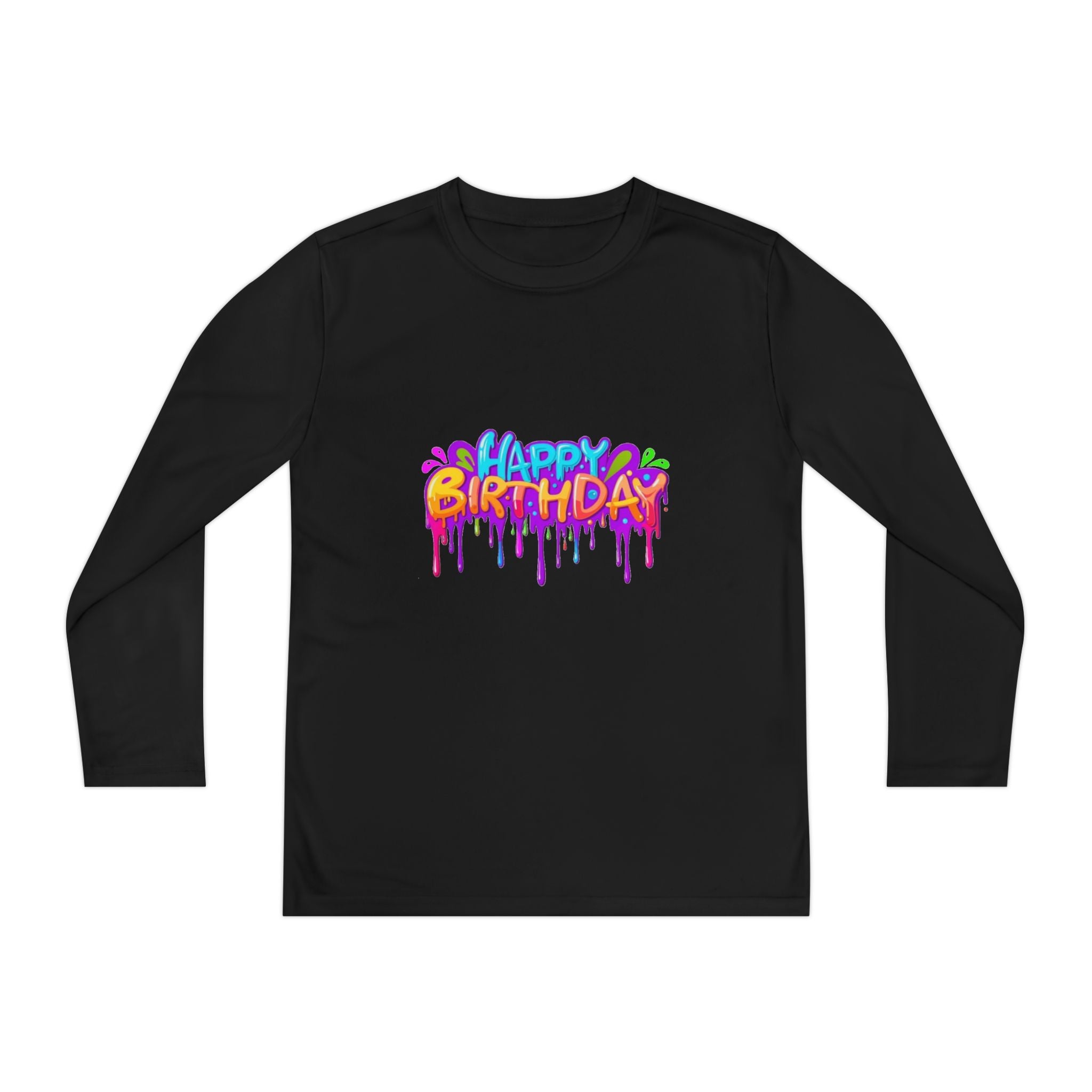 Happy Birthday Youth Long Sleeve T-Shirt Personalize It!
