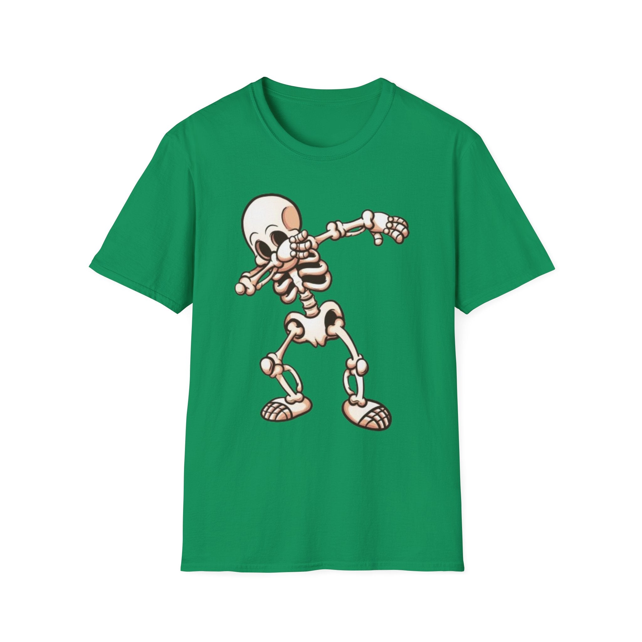 Dabbing Halloween Skeleton Unisex Softstyle T-Shirt