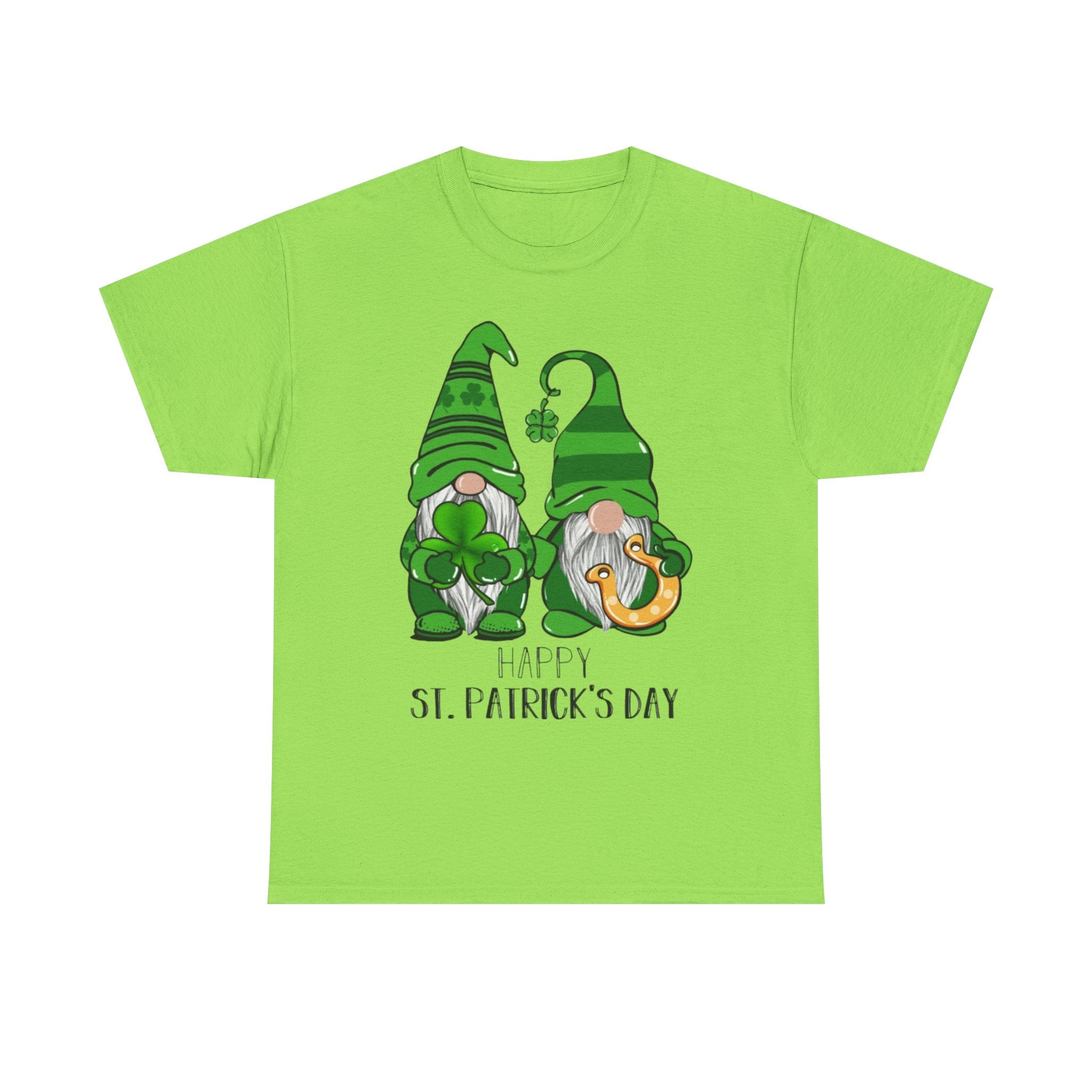 Happy St. Patrick's Day Gnome Unisex Heavy Cotton T-Shirt