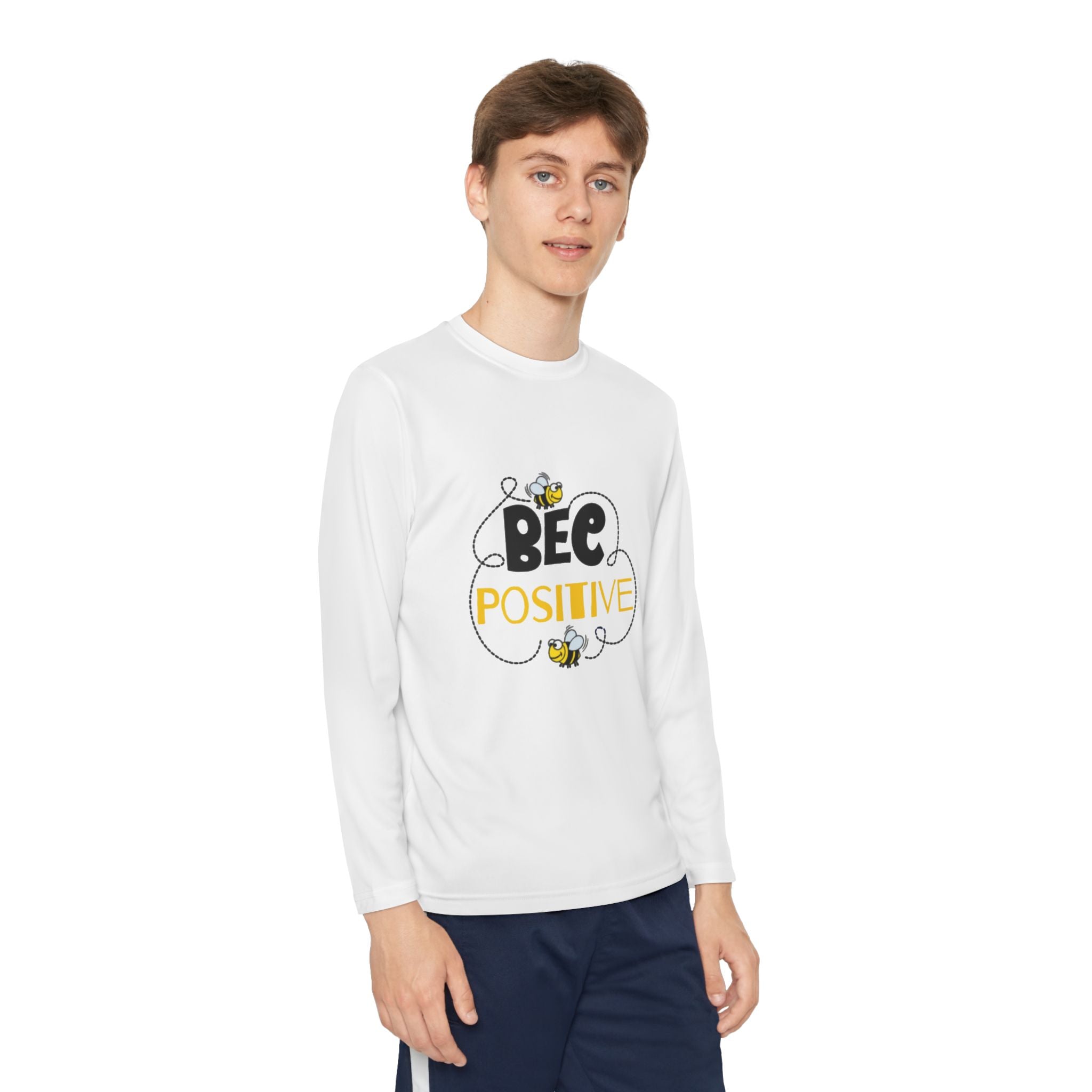 Bee Positive Youth Long Sleeve Competitor Tee