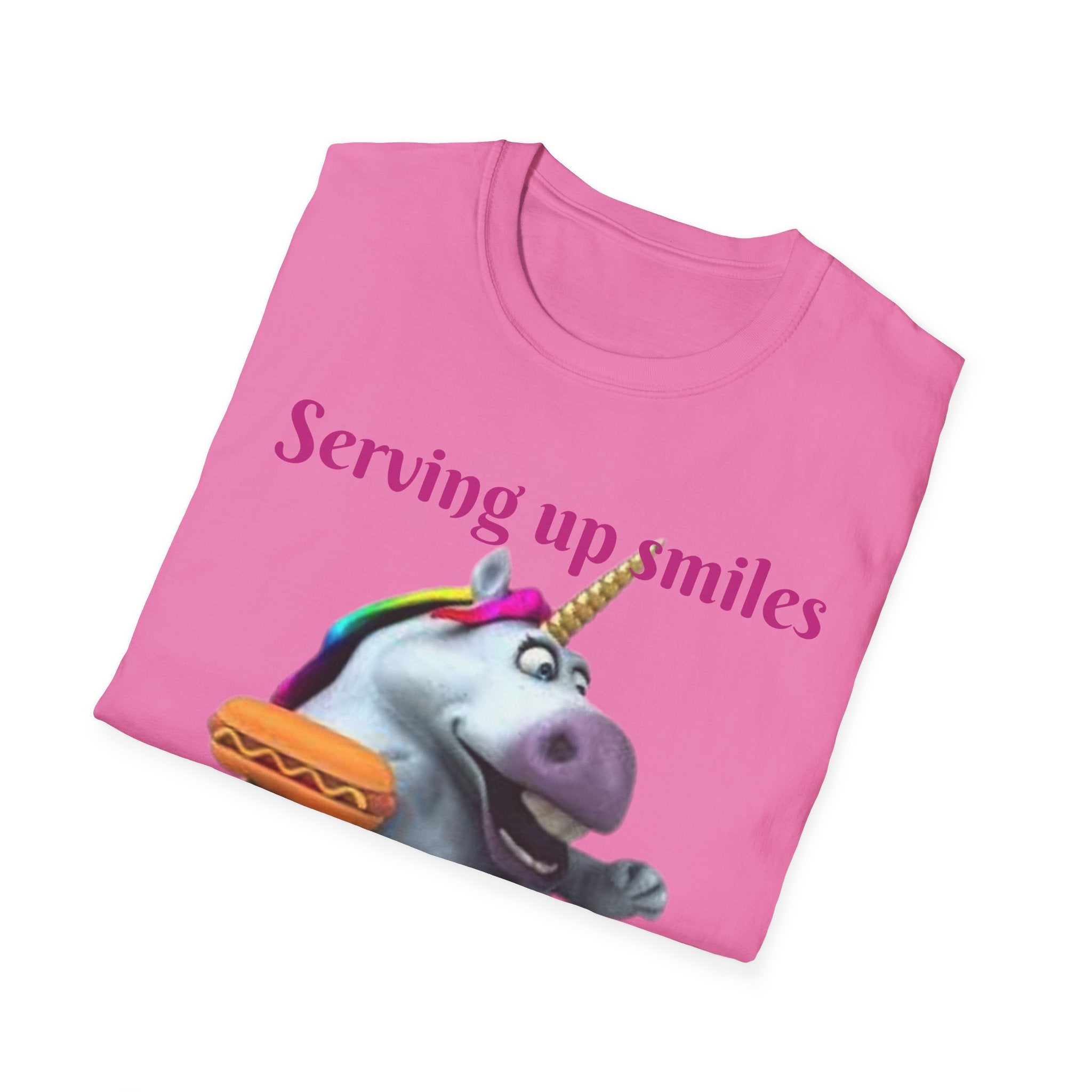 Serving Up Smiles And Tasty Treats Unicorn Unisex Softstyle T-Shirt