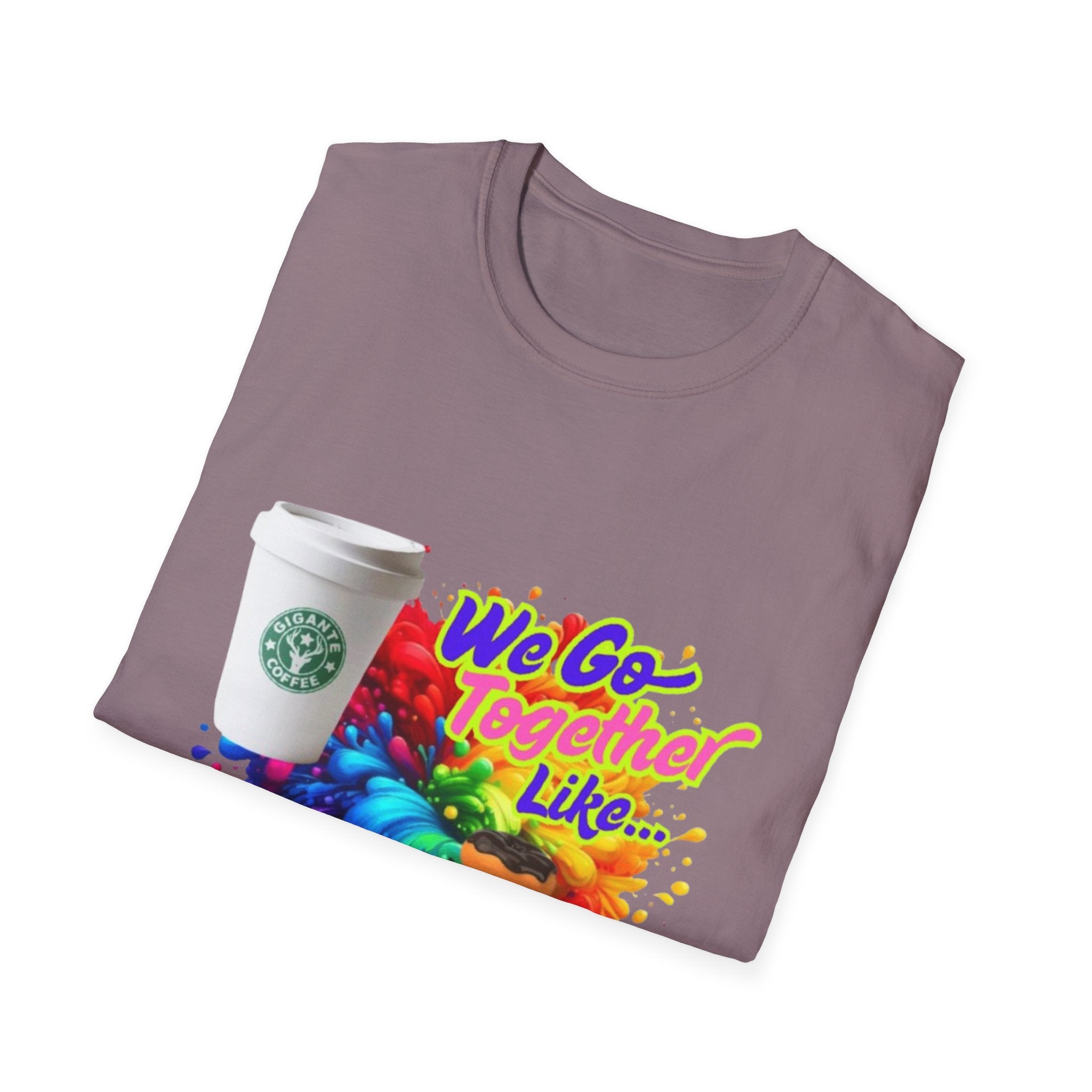 We Go Together Like Coffee & Donuts Unisex Softstyle T-Shirt