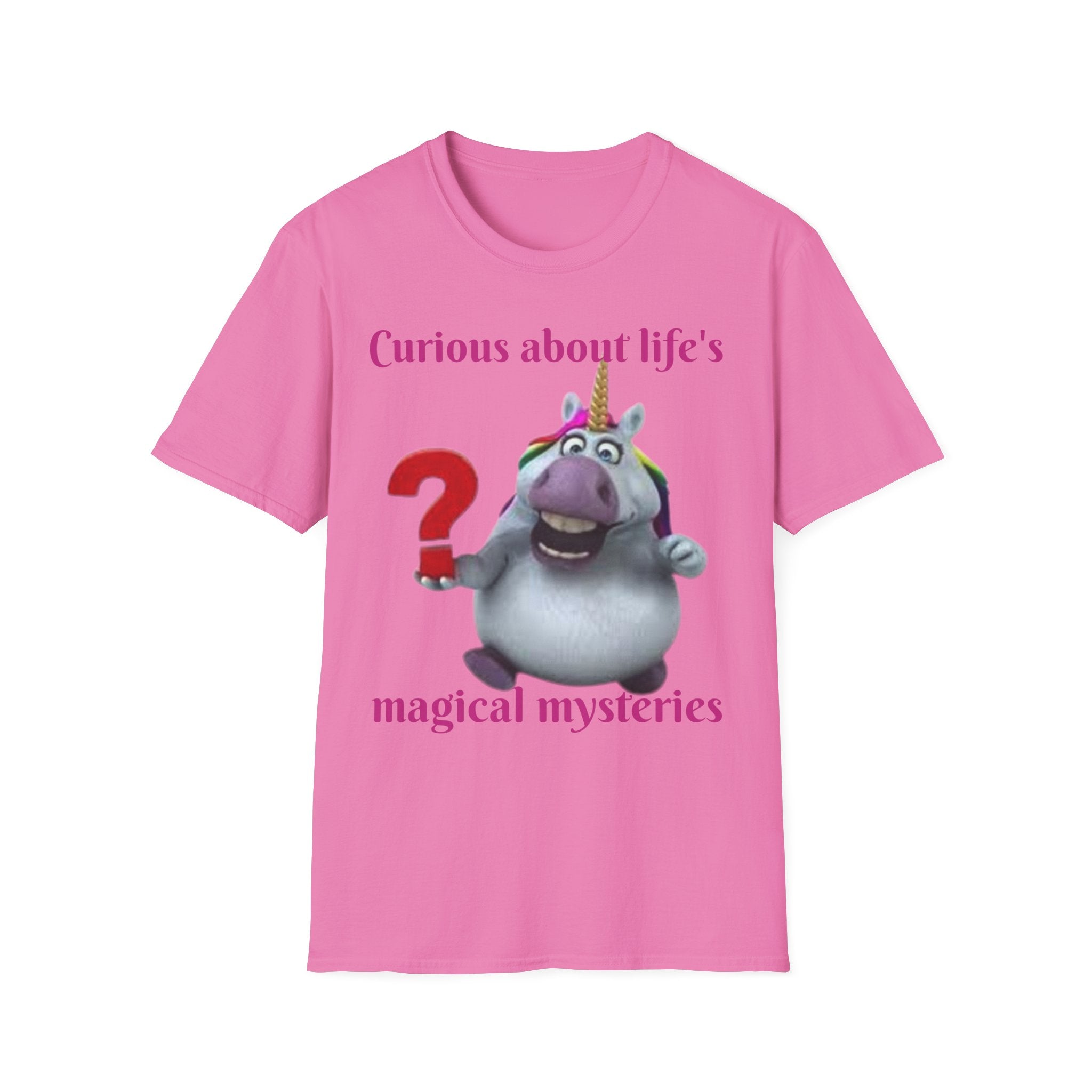 Curious About Life's Magical Mysteries Unicorn Unisex Softstyle T-Shirt