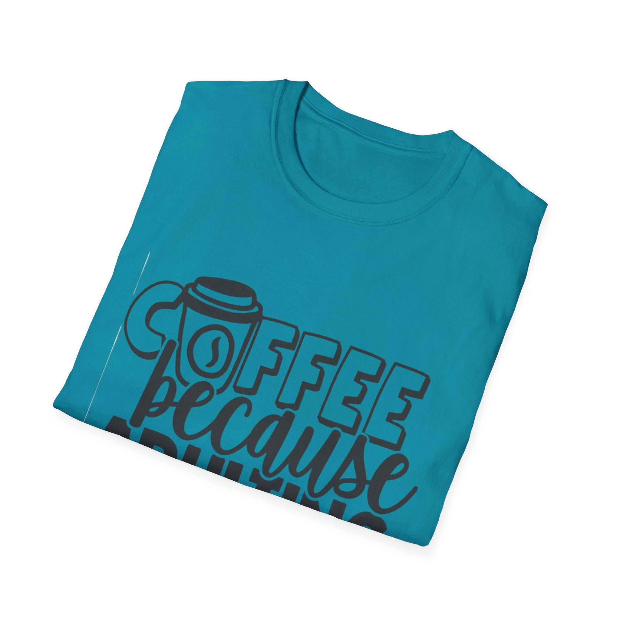 Coffee Because Adulting is Hard Unisex Softstyle T-Shirt