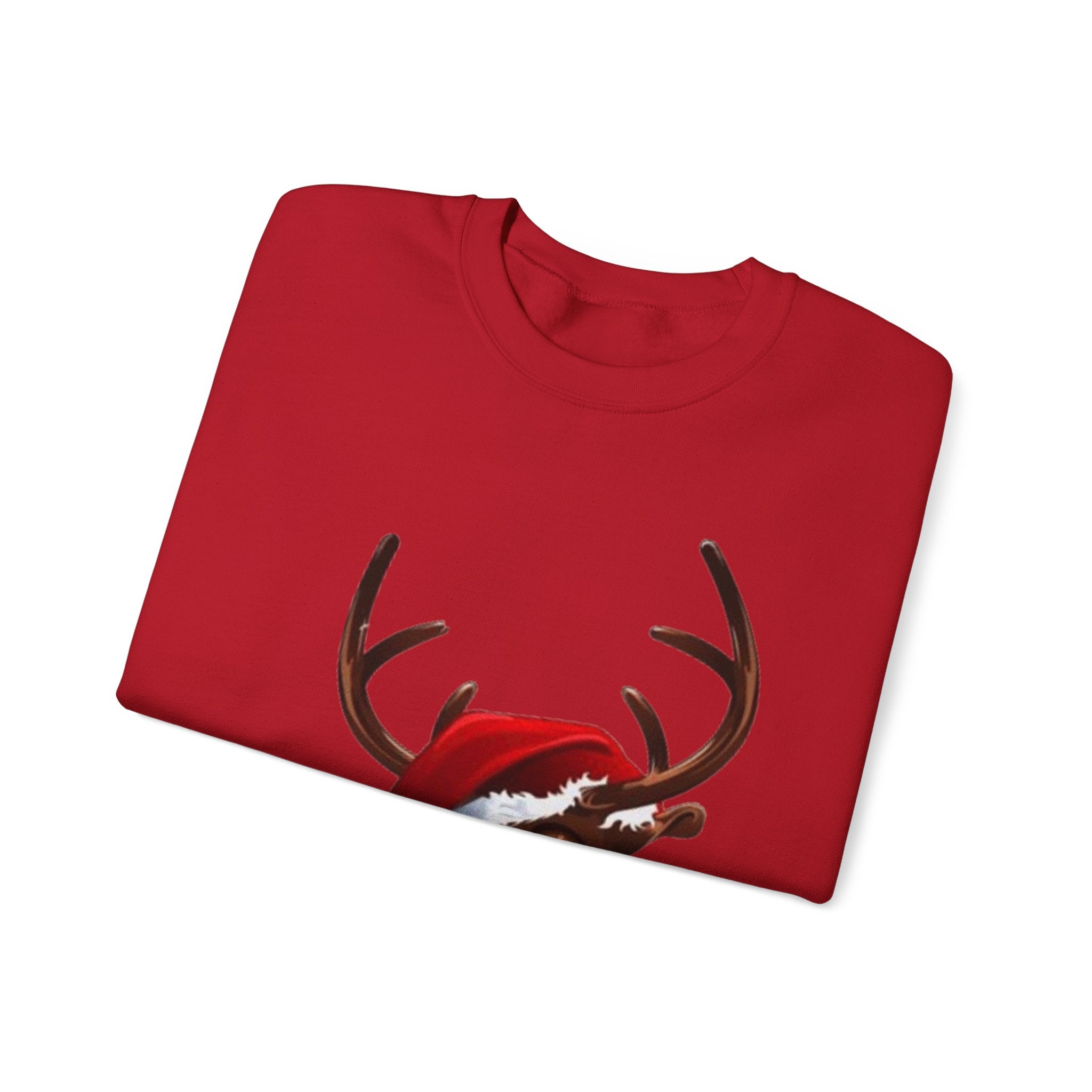Festive Reindeer Unisex Heavy Blend™ Crewneck Sweatshirt