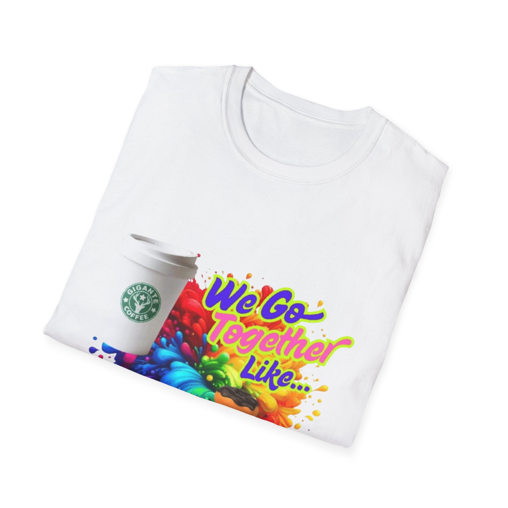 We Go Together Like Coffee & Donuts Unisex Softstyle T-Shirt