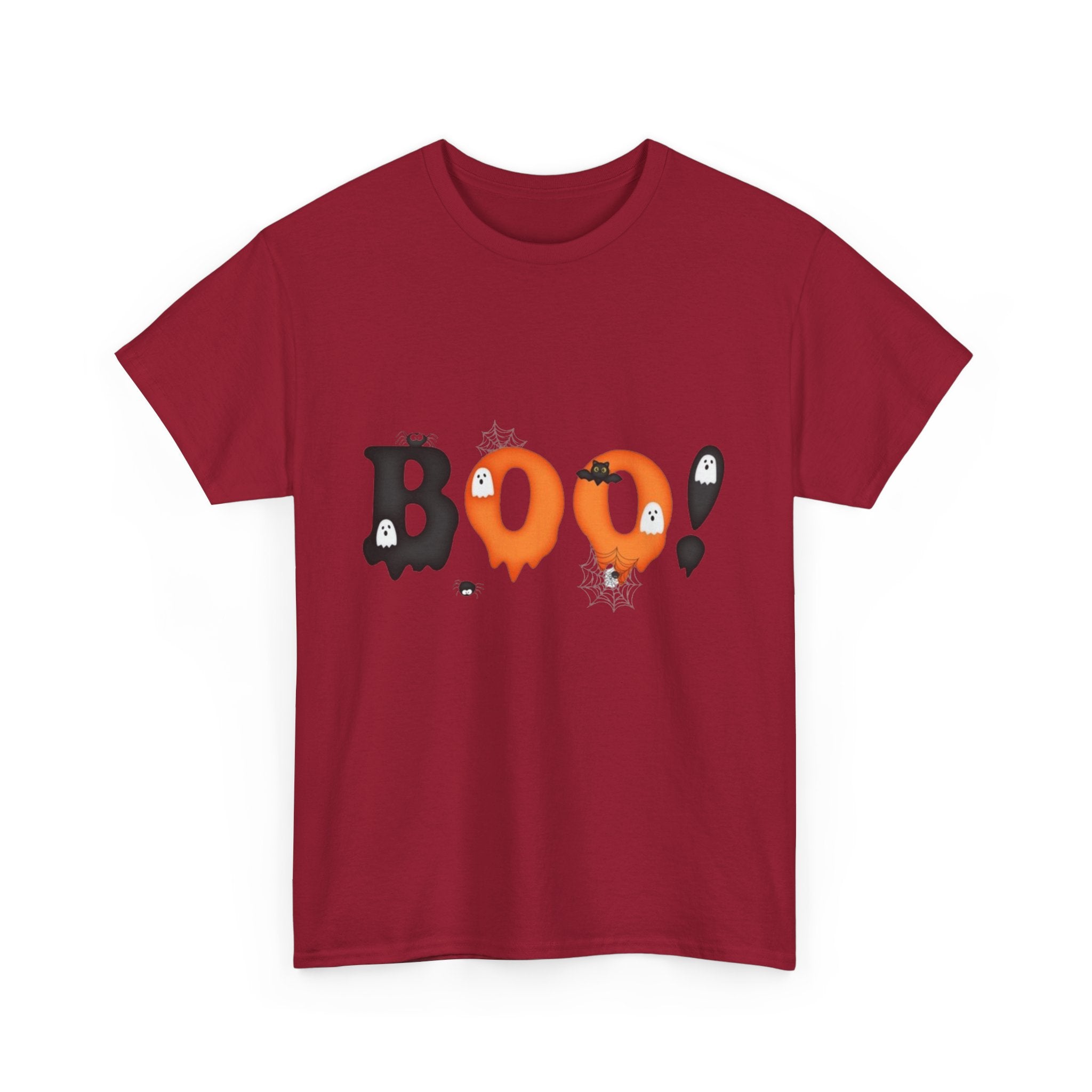 Halloween BOO! Unisex Short Sleeve Heavy Cotton T-Shirt