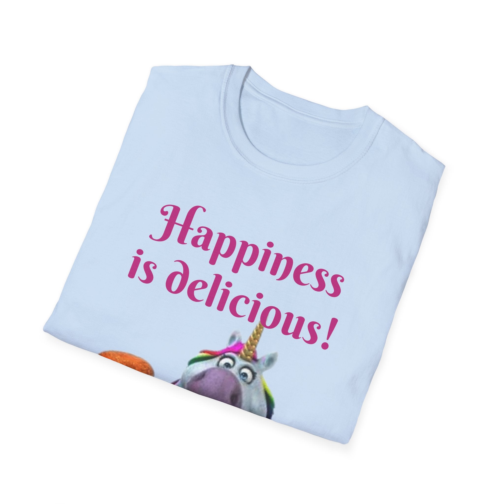 Happiness Is Delicious Unicorn Unisex Softstyle T-Shirt
