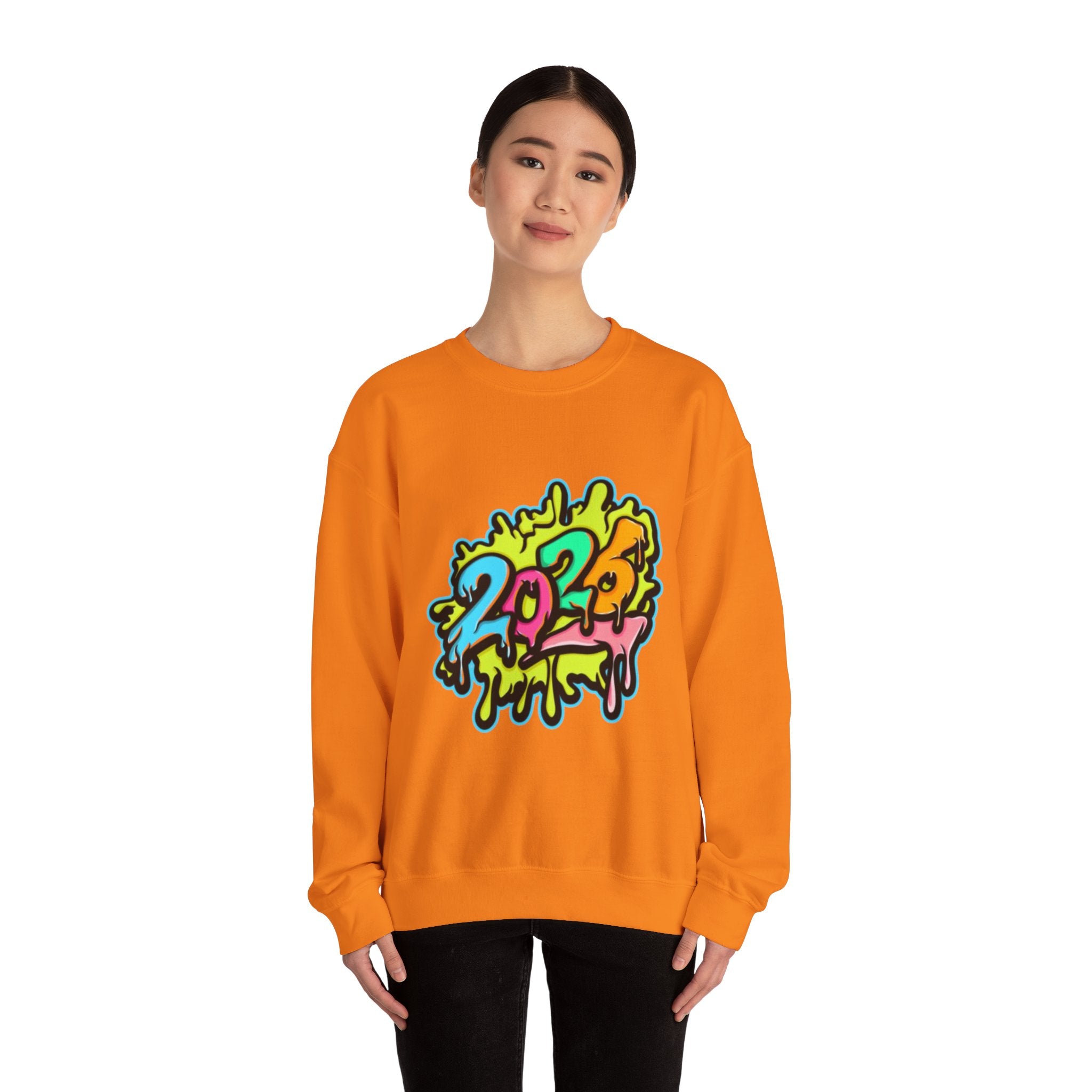 2026 Colorful Drip Design Unisex Sweatshirt