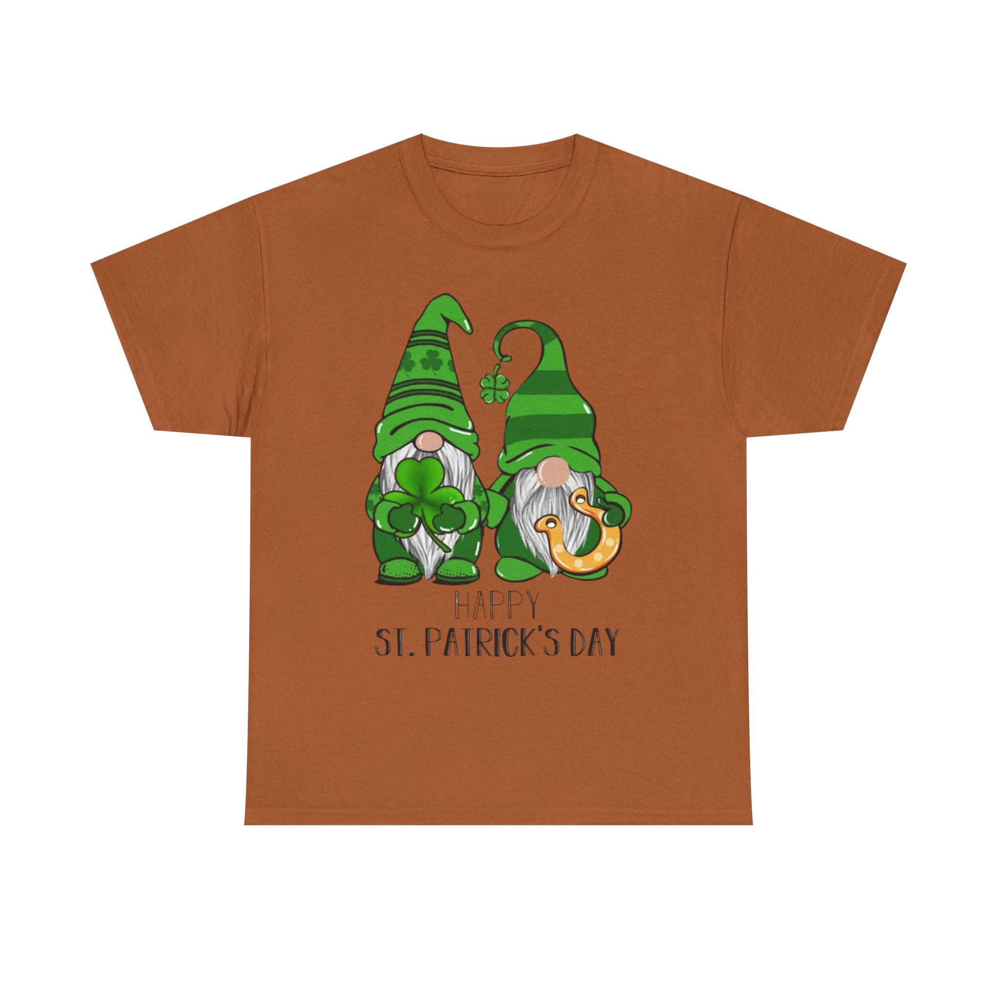Happy St. Patrick's Day Gnome Unisex Heavy Cotton T-Shirt