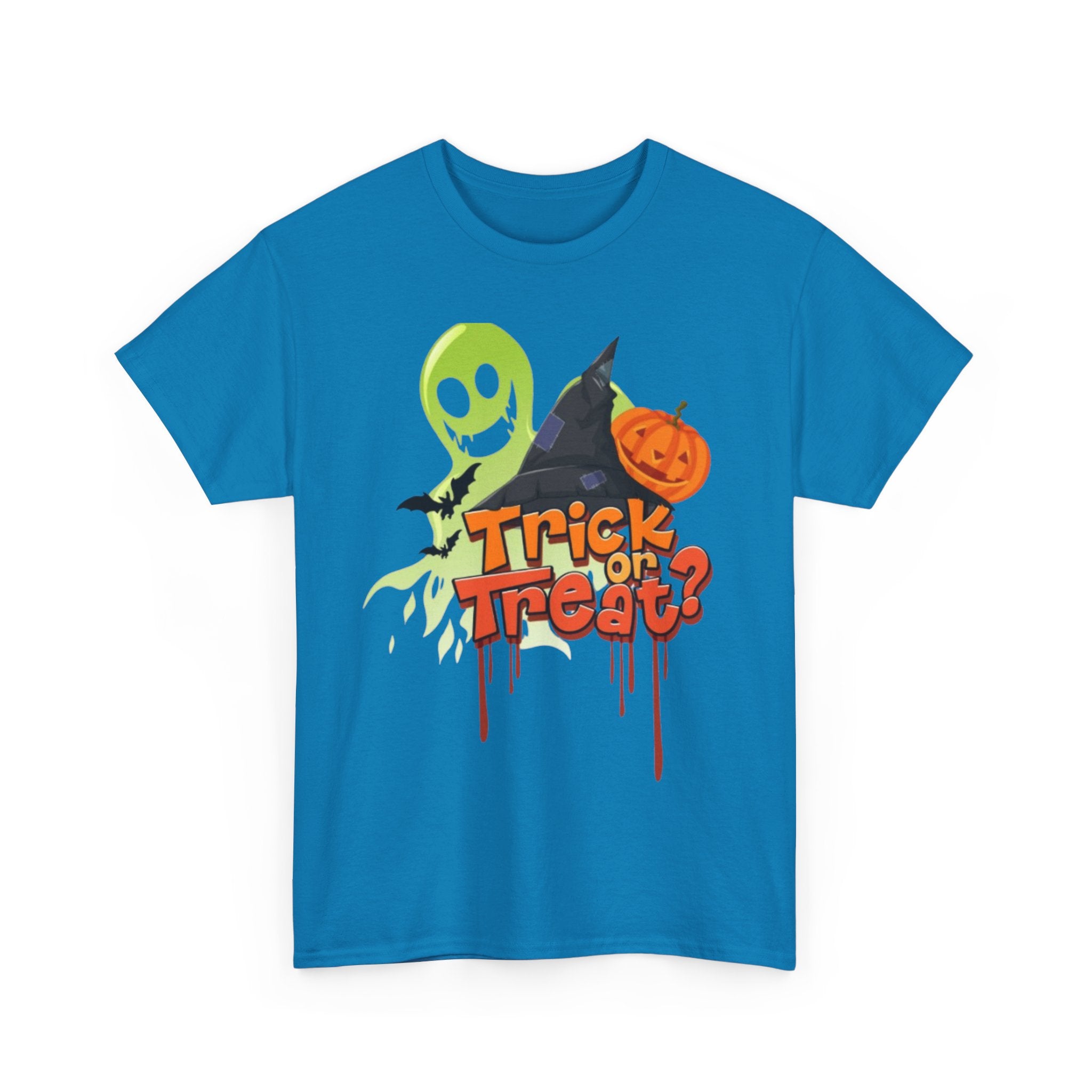 Halloween Trick or Treat Unisex Heavy Cotton Short Sleeve T-Shirt