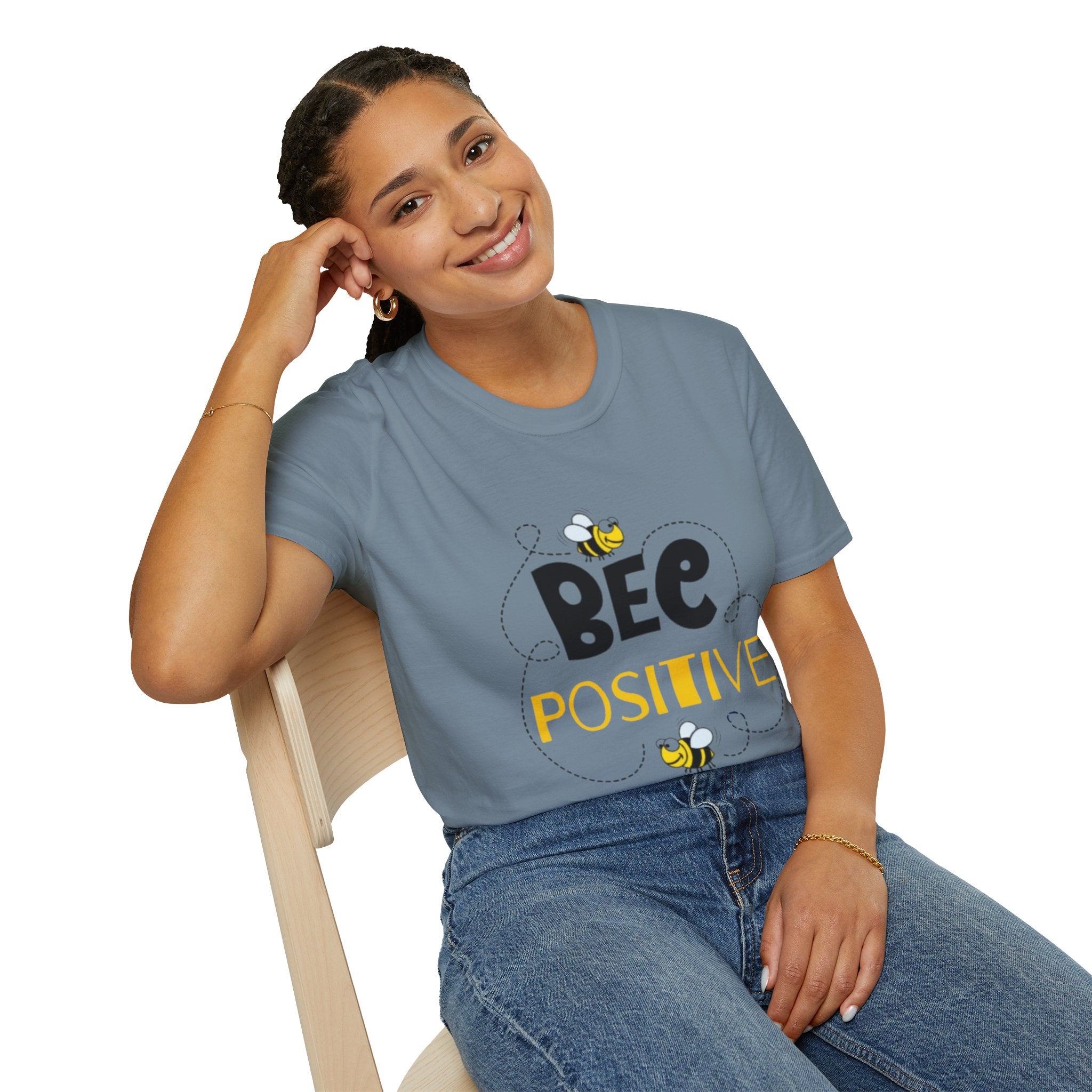 Bee Positive Unisex Softstyle T-Shirt