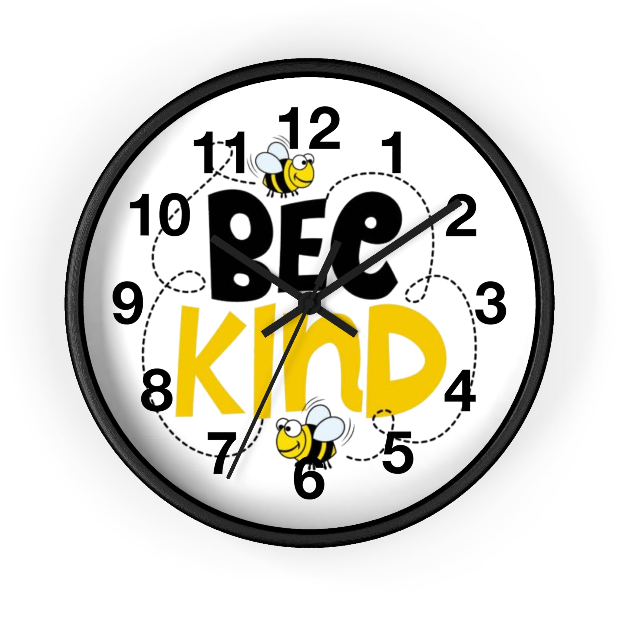 Bee Kind Inspirational Wall Clock