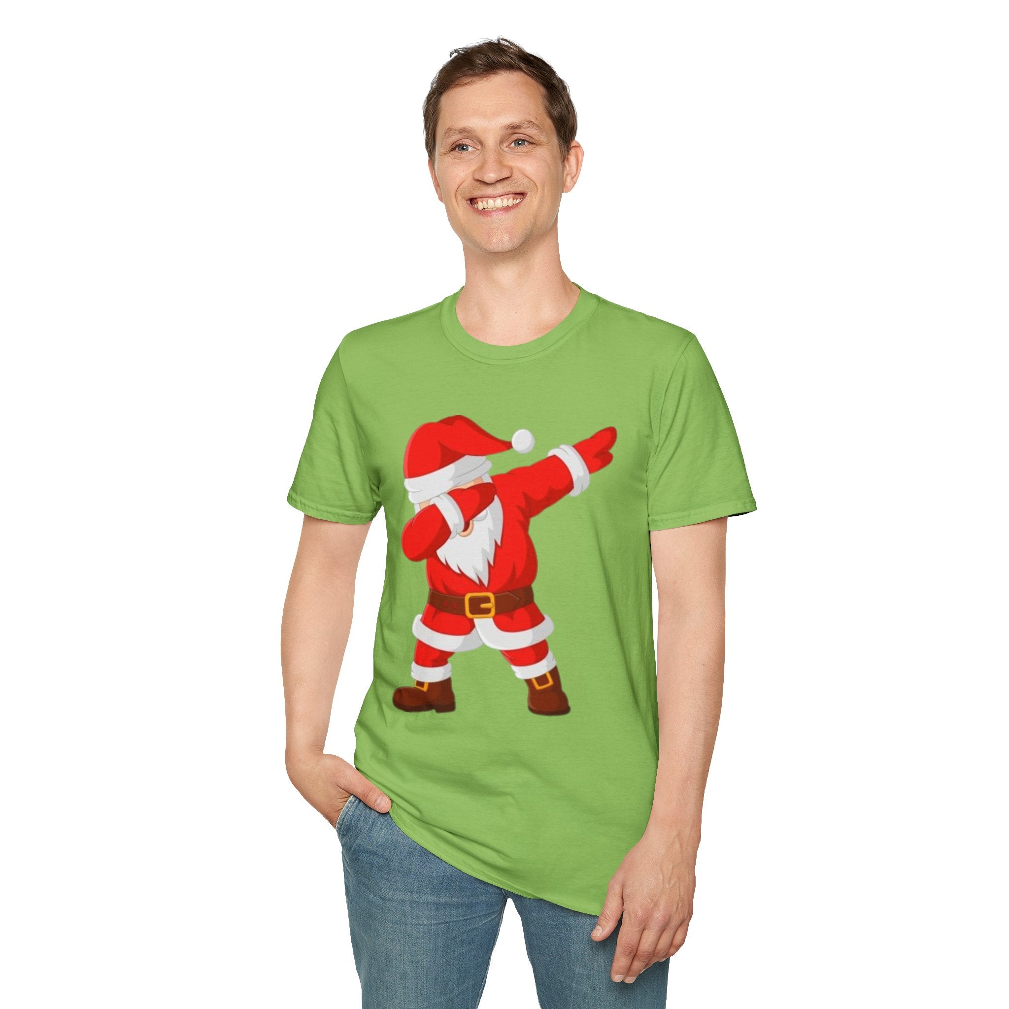 Dabbing Santa Unisex Softstyle T-Shirt