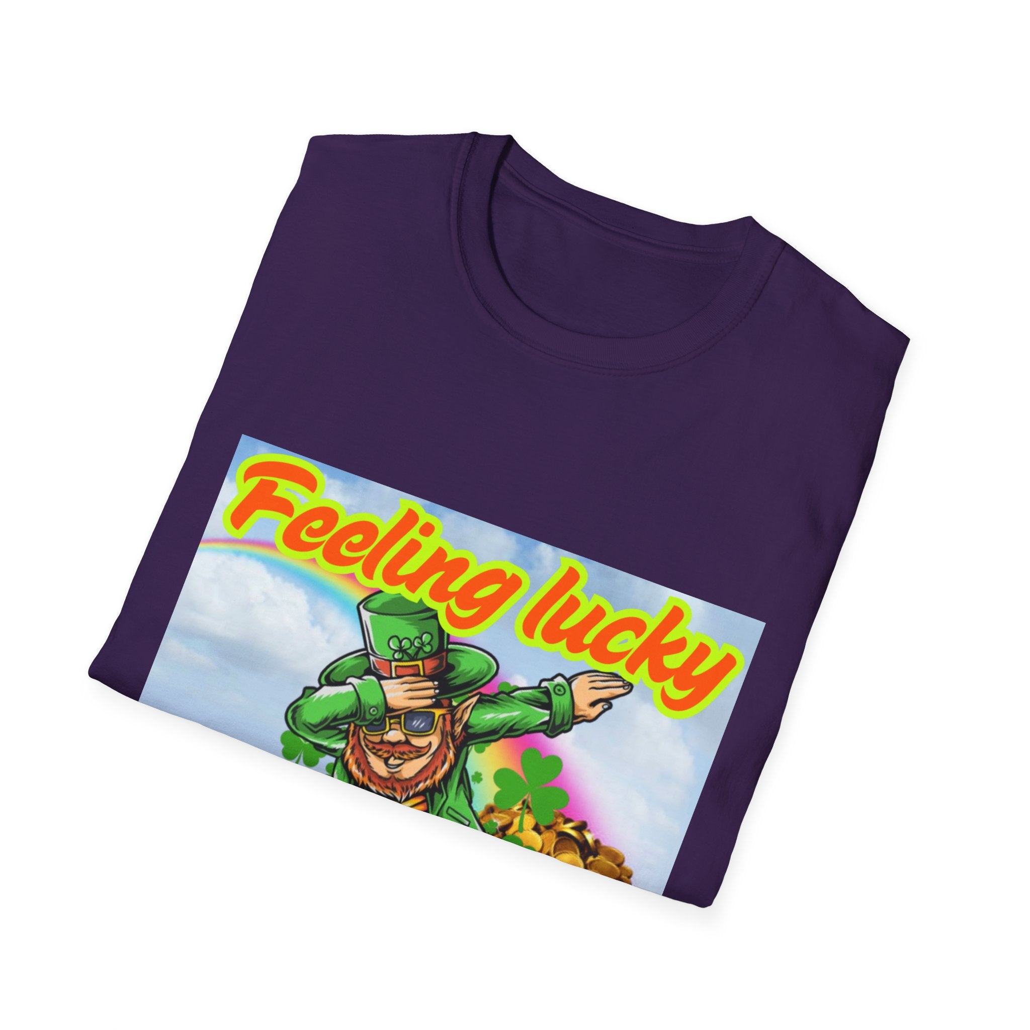 Feeling Lucky And Ready To Groove! Unisex Softstyle T-Shirt