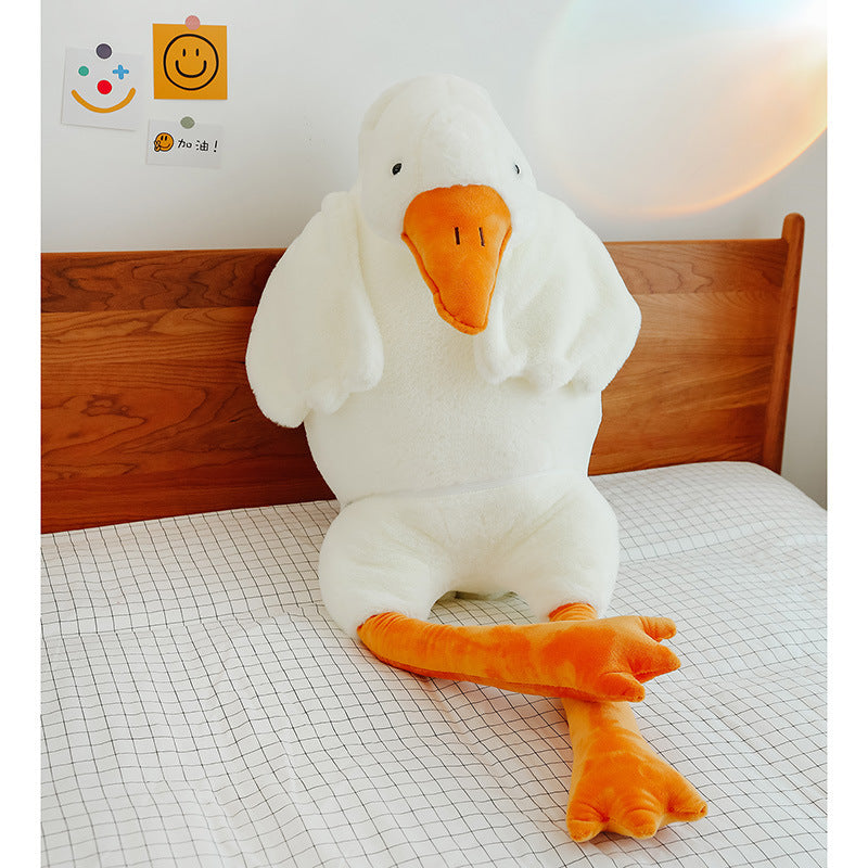 Big White Goose Plush Pillow Toy
