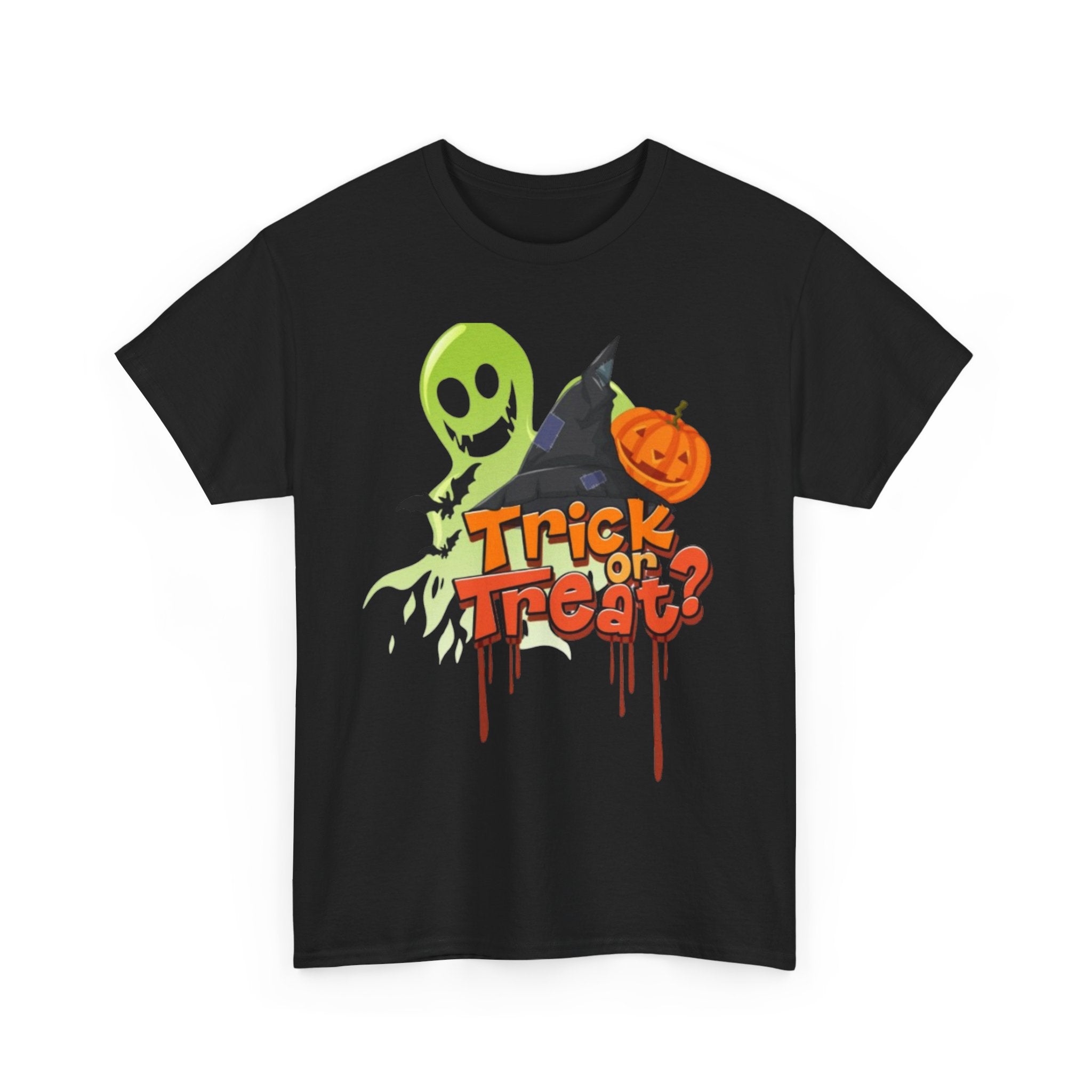 Halloween Trick or Treat Unisex Heavy Cotton Short Sleeve T-Shirt