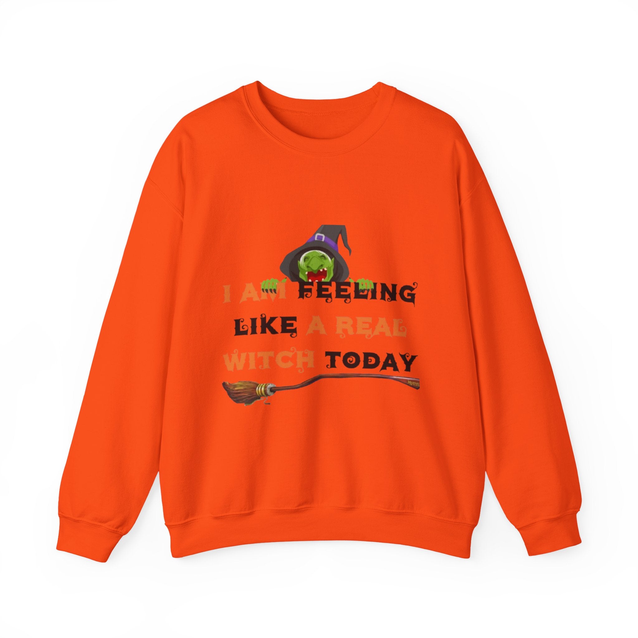 I Am Feeling Like A Real Witch Today Unisex Heavy Blend™ Crewneck Sweatshirt