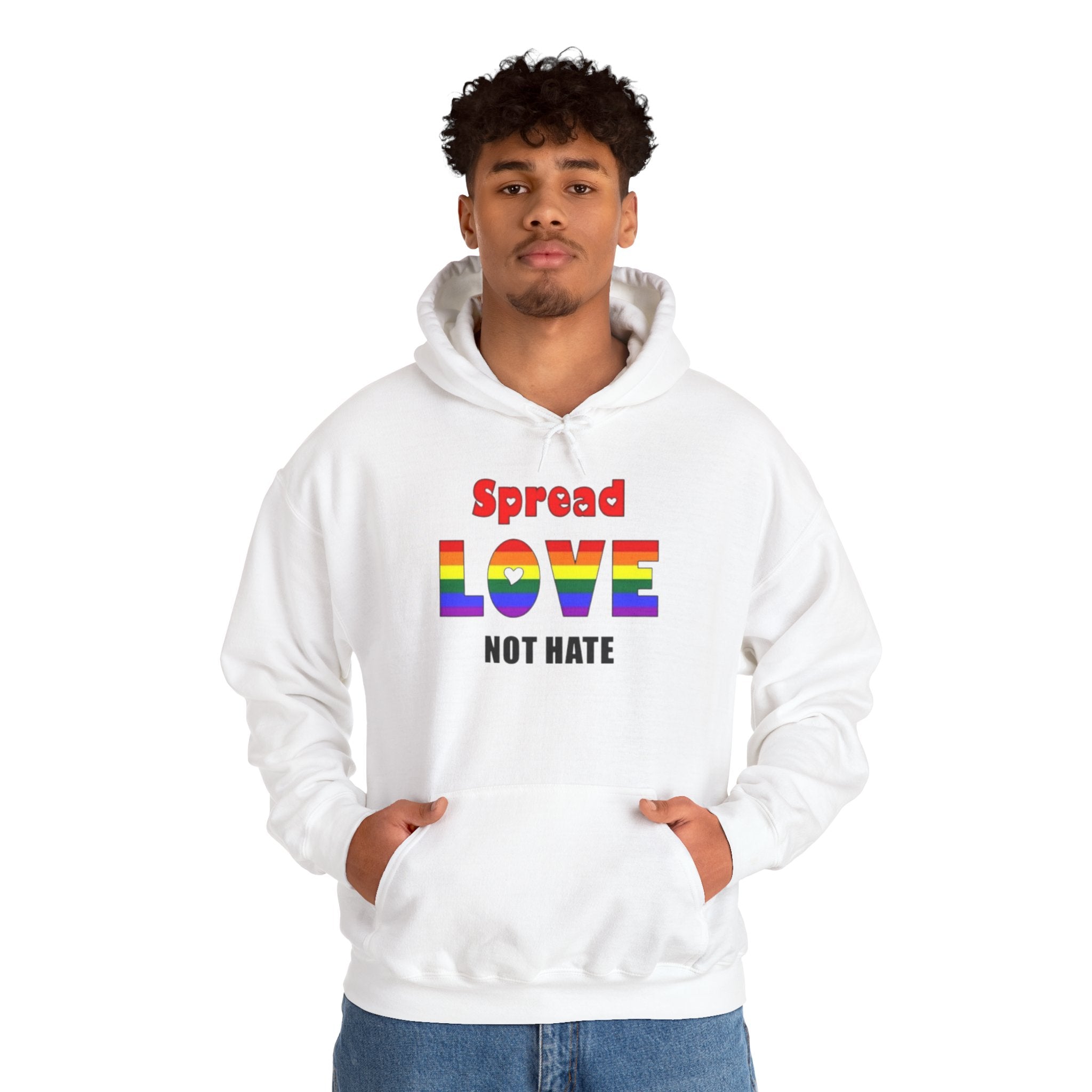 Spread Love Not Hate Unisex Hoodie