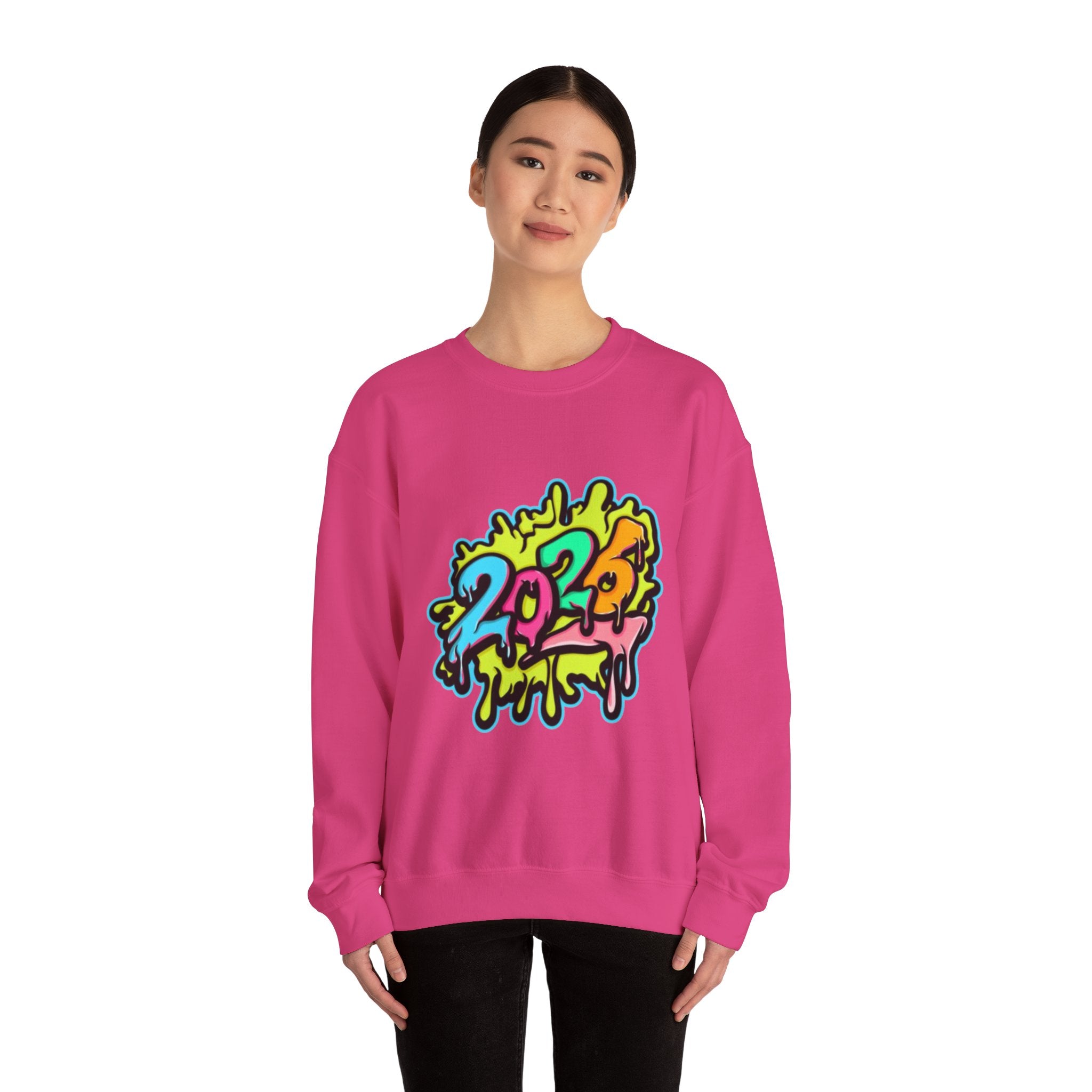 2026 Colorful Drip Design Unisex Sweatshirt