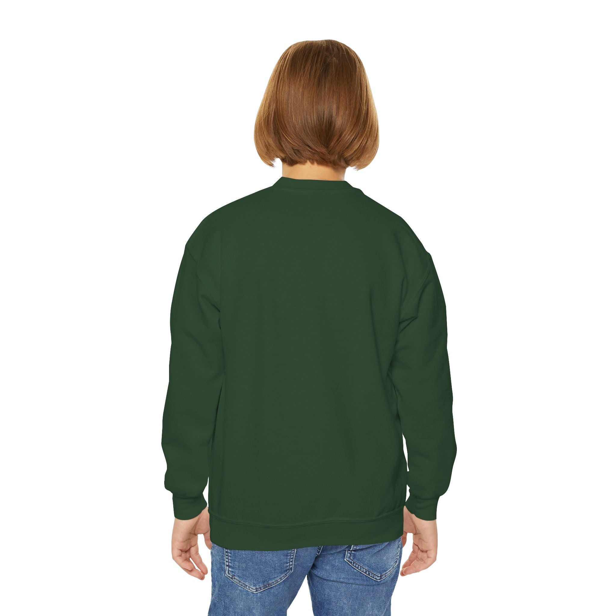 Halloween Candy Corn Youth Crewneck Sweatshirt