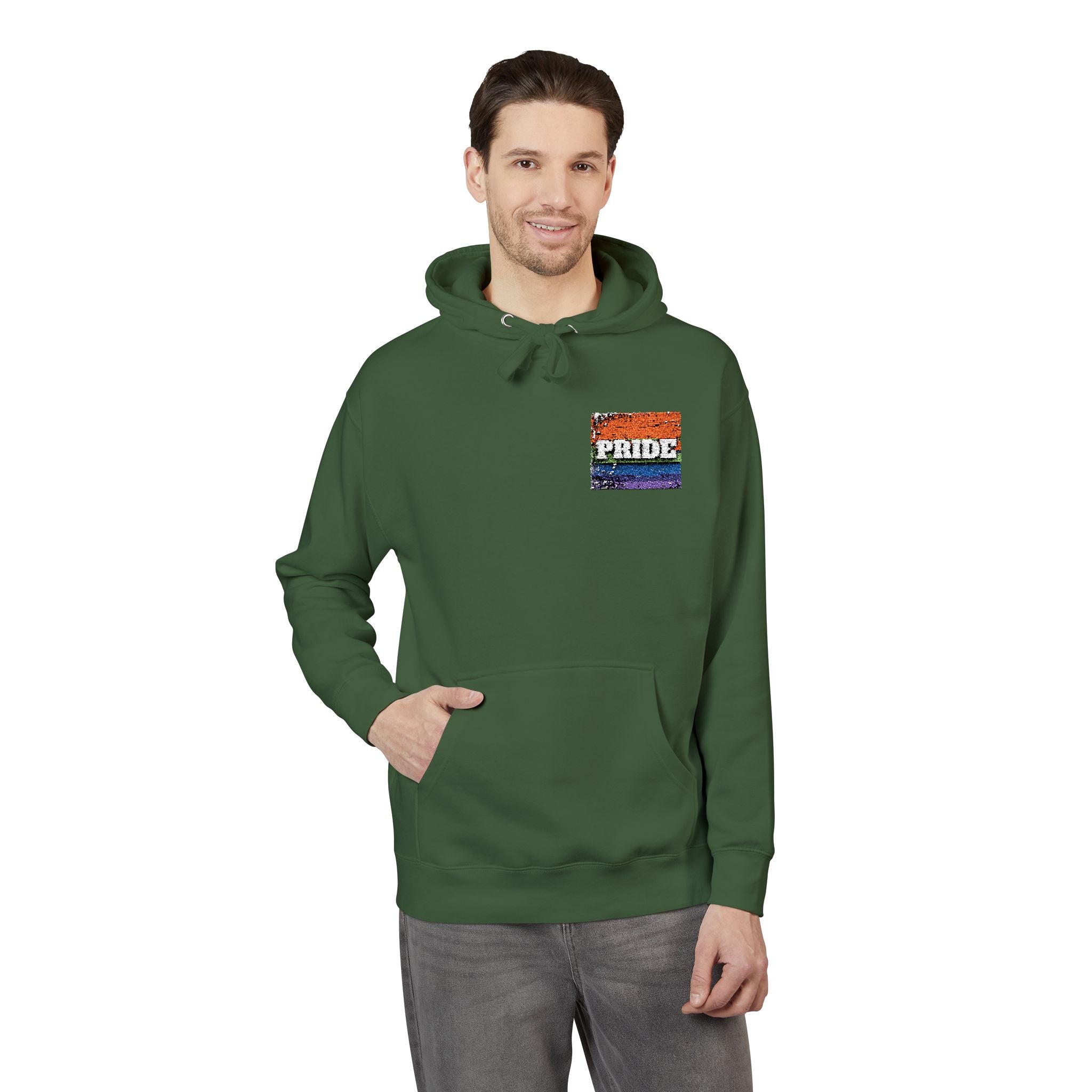 Pride Rainbow Unisex Fleece Hoodie