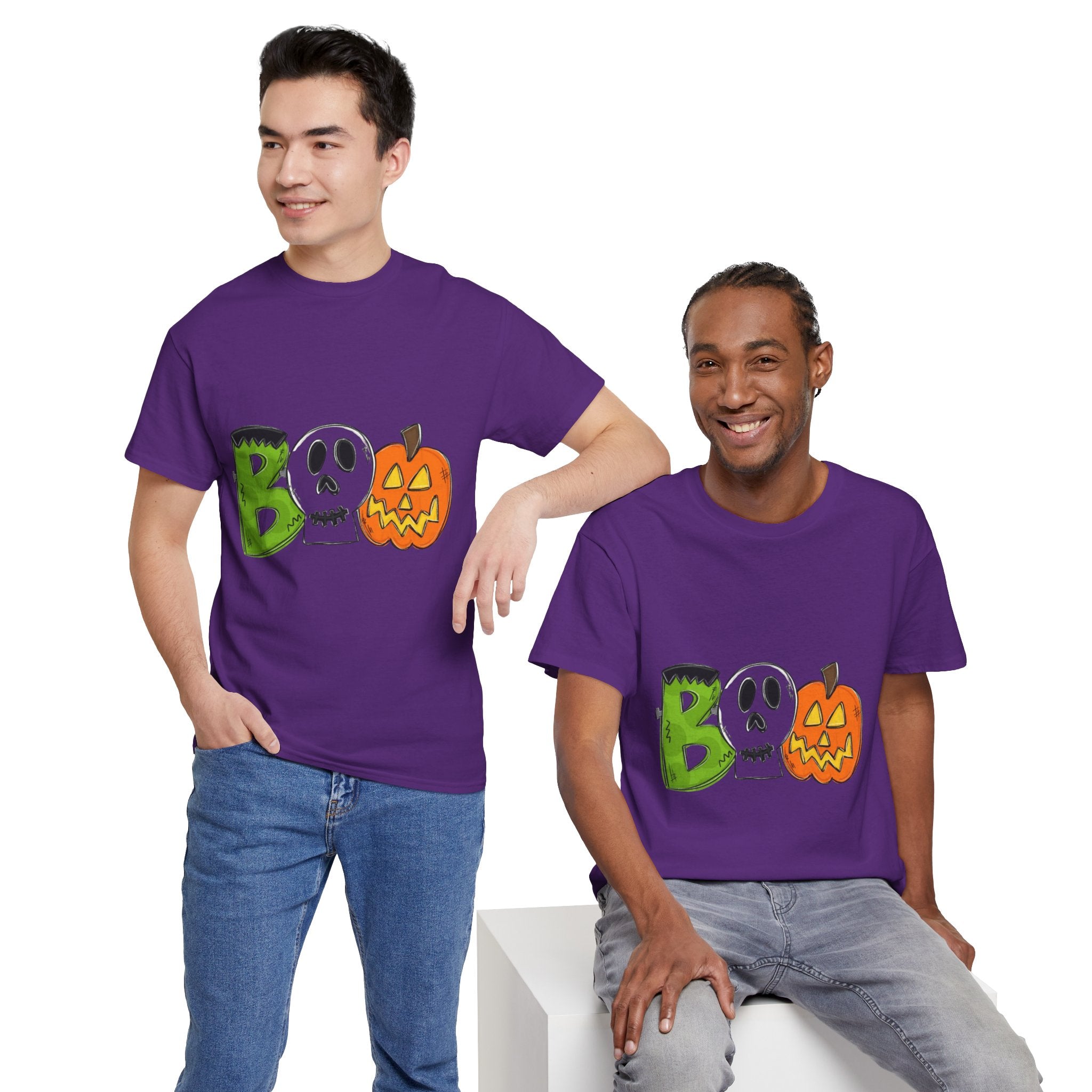 Halloween BOO Unisex Heavy Cotton T-Shirt