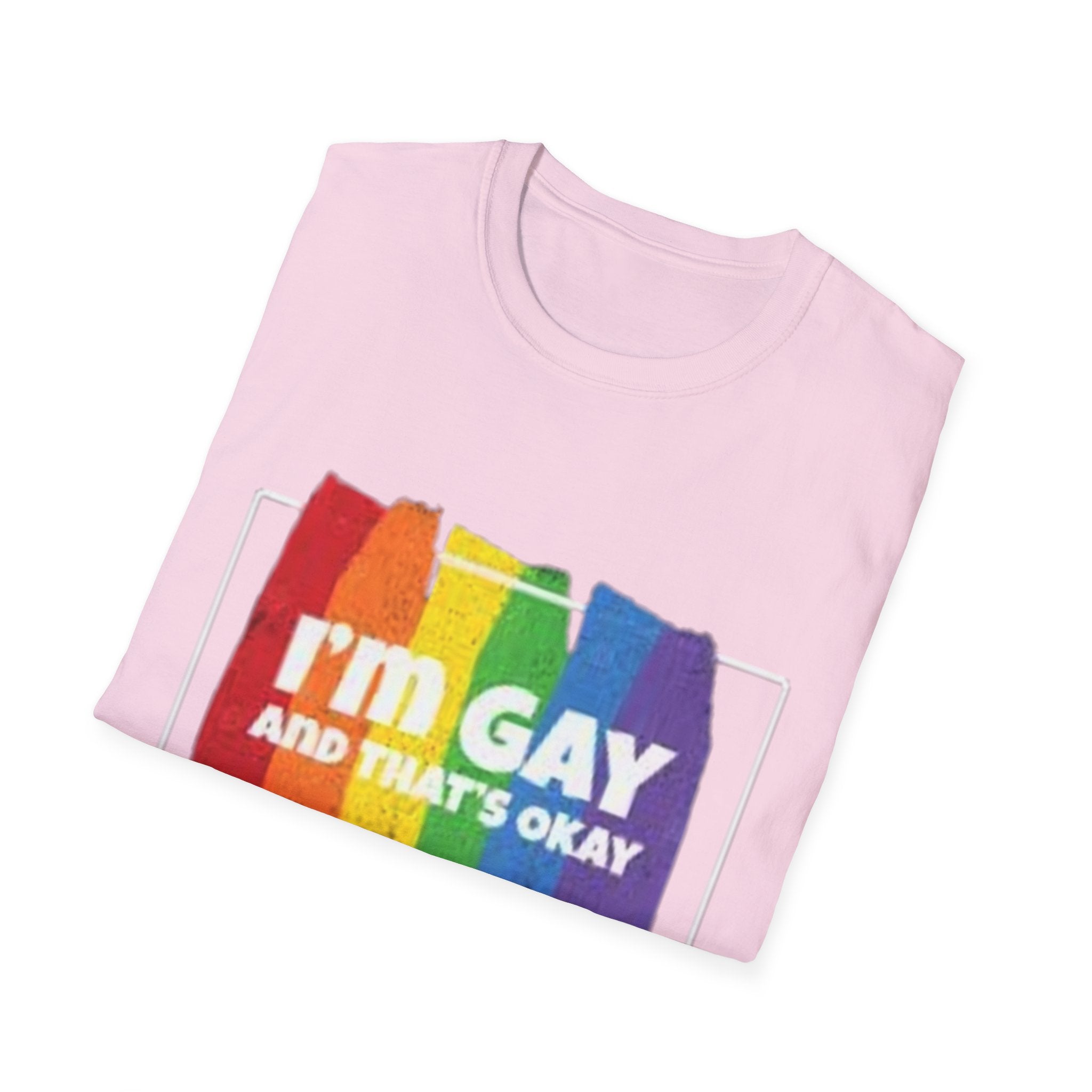 I'm GAY And That's Okay Unisex Softstyle T-Shirt