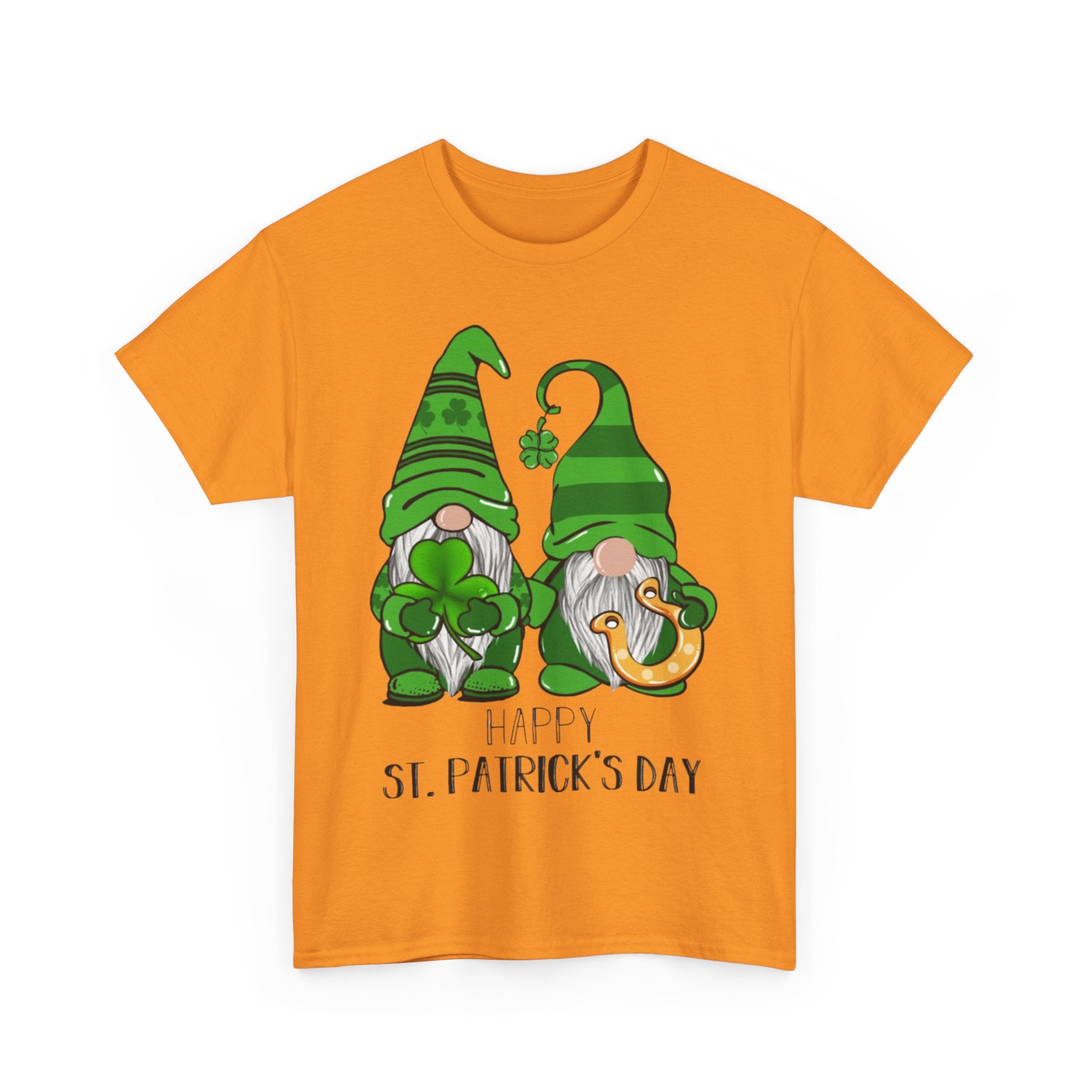 Happy St. Patrick's Day Gnome Unisex Heavy Cotton T-Shirt