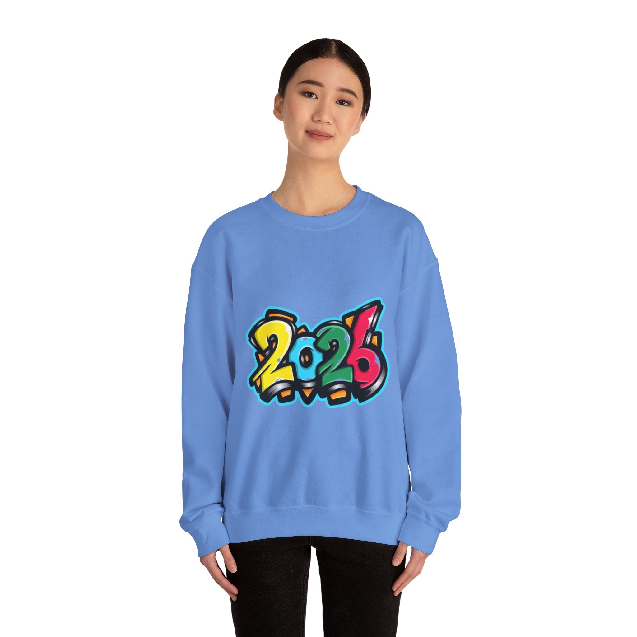 2026 Graffiti Style Unisex Heavy Blend™ Crewneck Sweatshirt