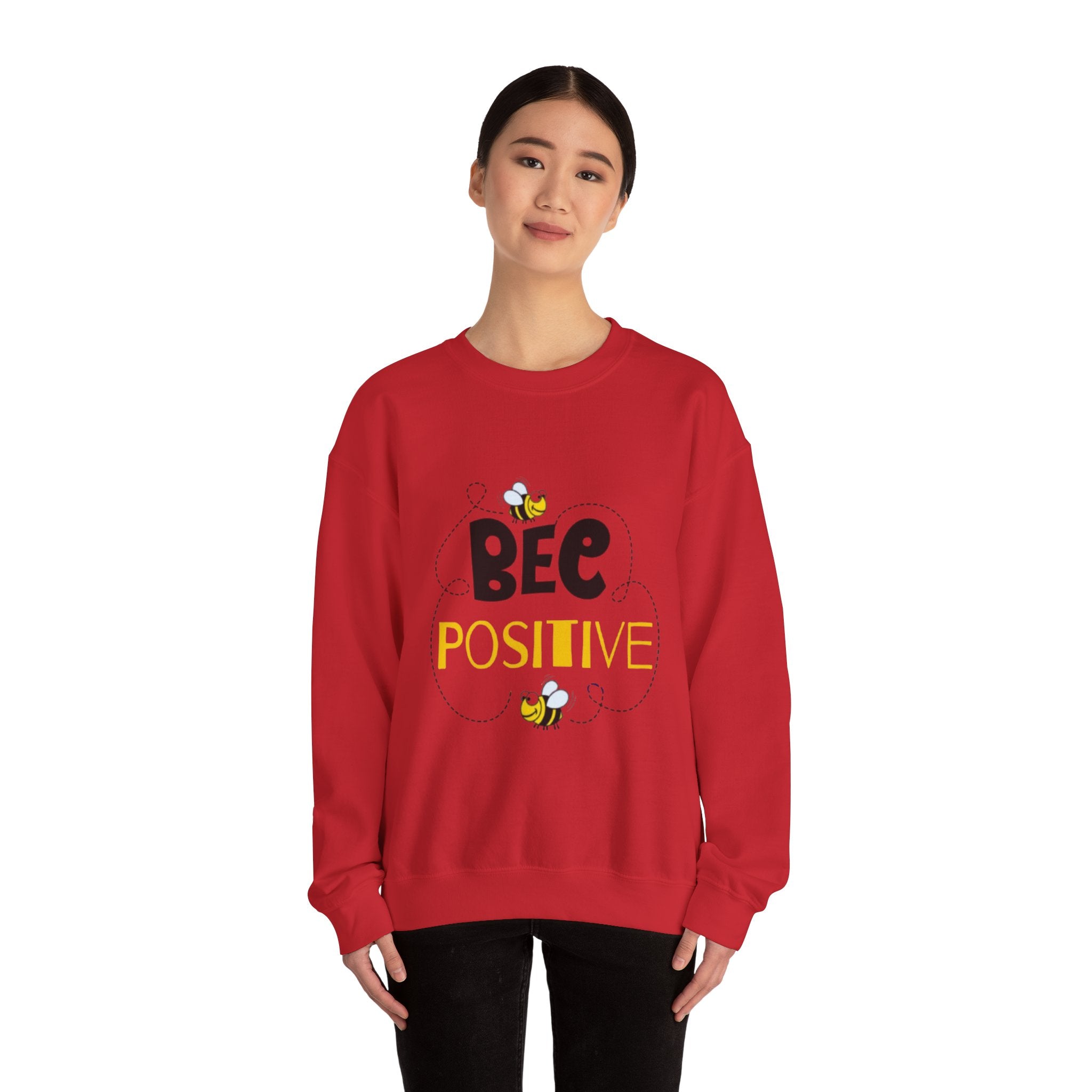 Bee Positive Unisex Heavy Blend™ Crewneck Sweatshirt