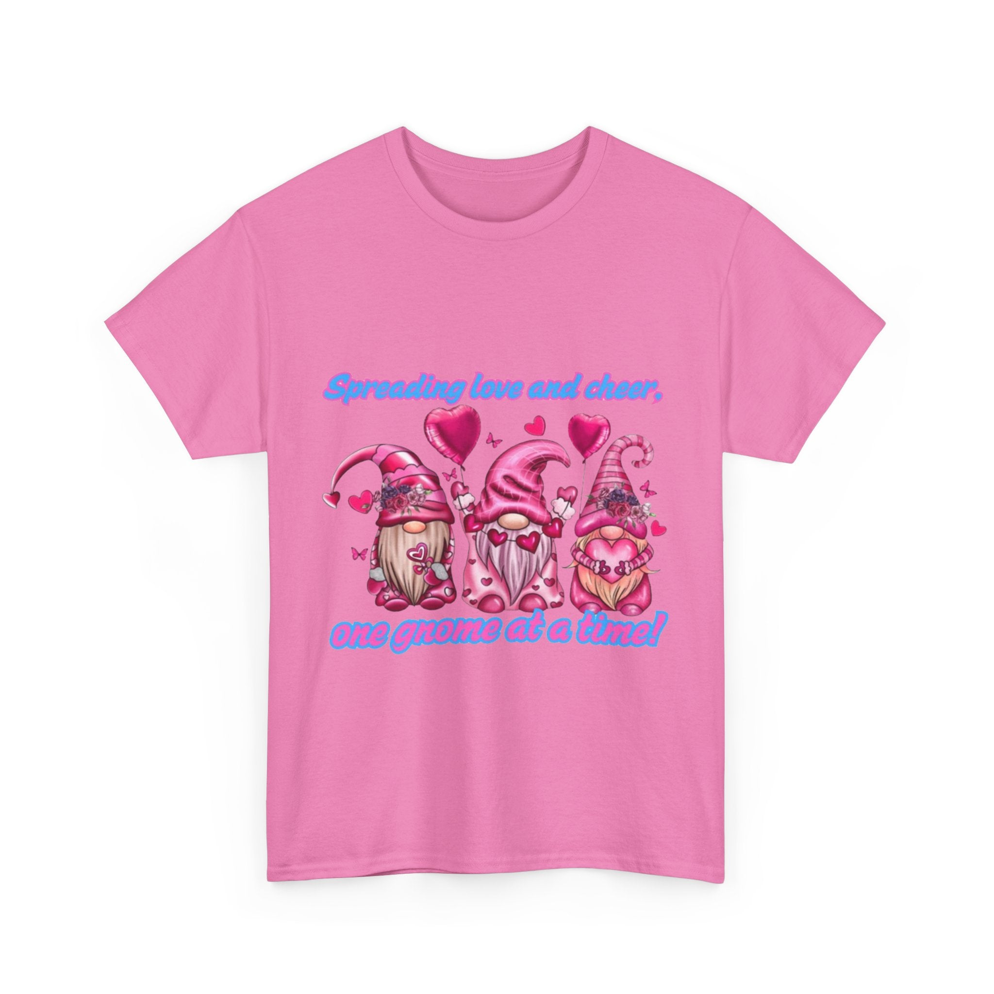 Spreading Love And Cheer, One Gnome At A Time Unisex Heavy Cotton T-Shirt