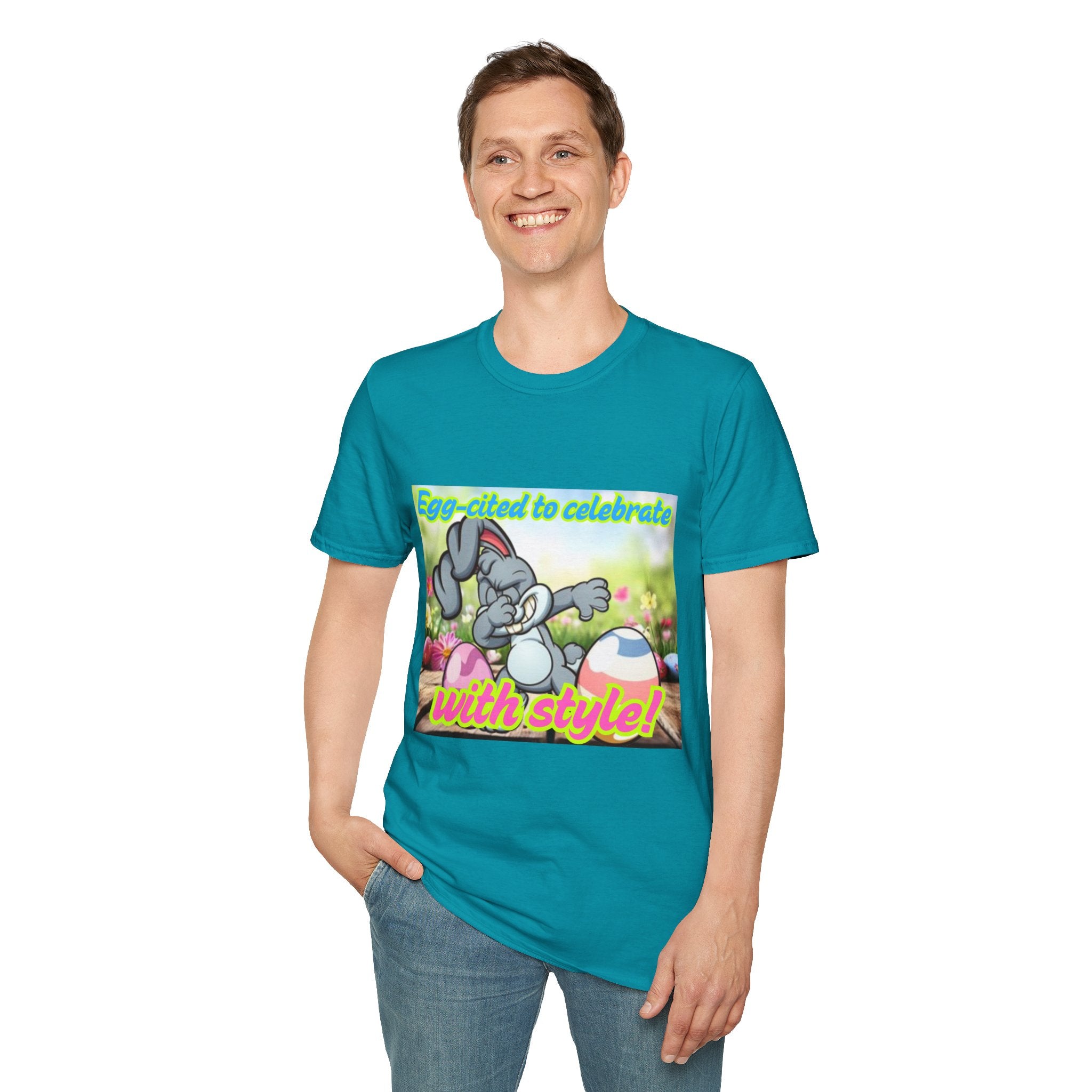 Egg-cited to Celebrate With Style Unisex Softstyle T-Shirt