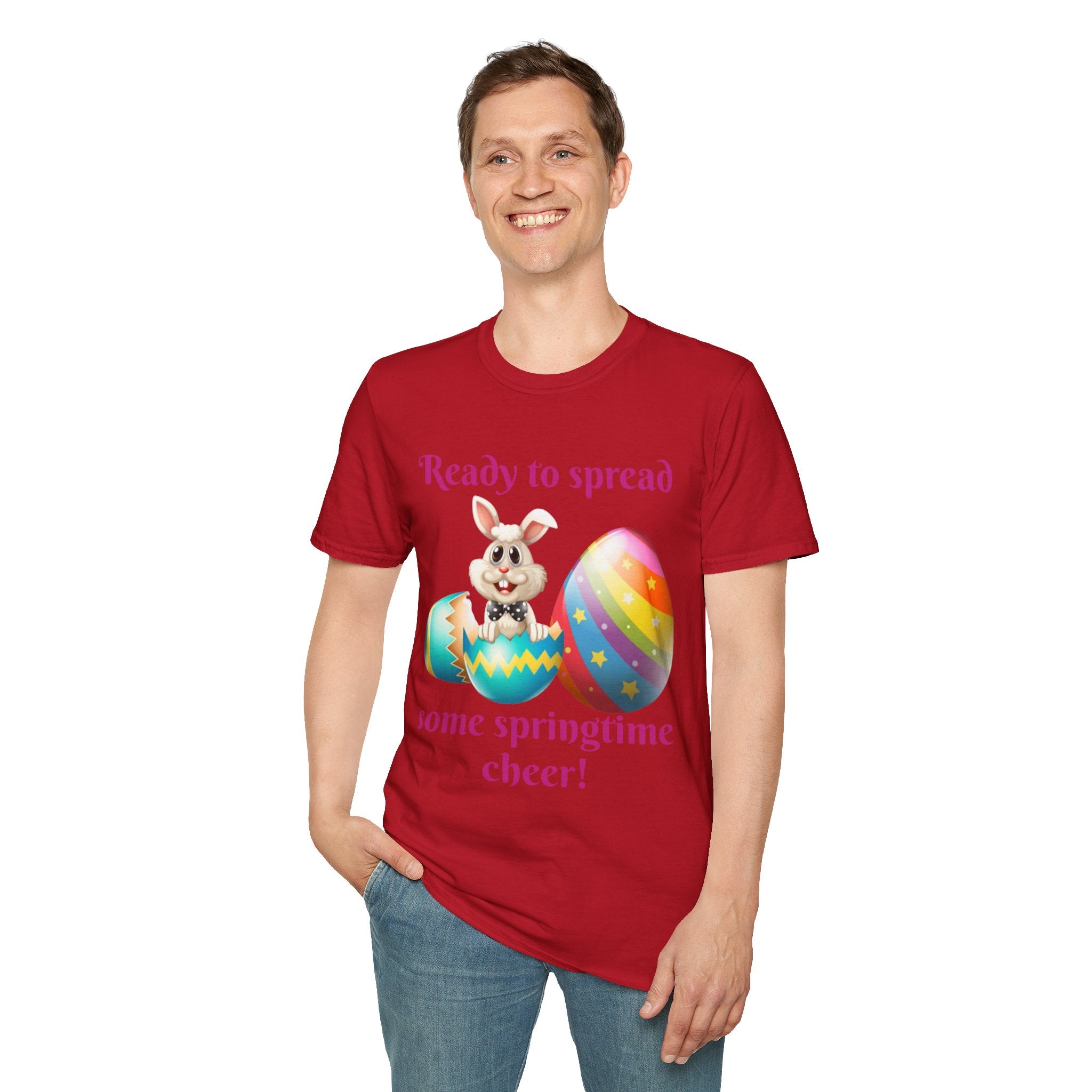 Ready To Spread Some Springtime Cheer Bunny Unisex Softstyle T-Shirt
