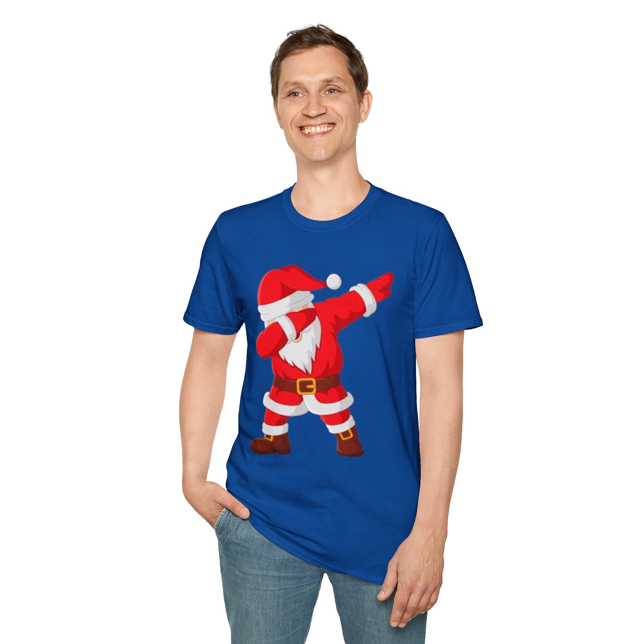 Dabbing Santa Unisex Softstyle T-Shirt