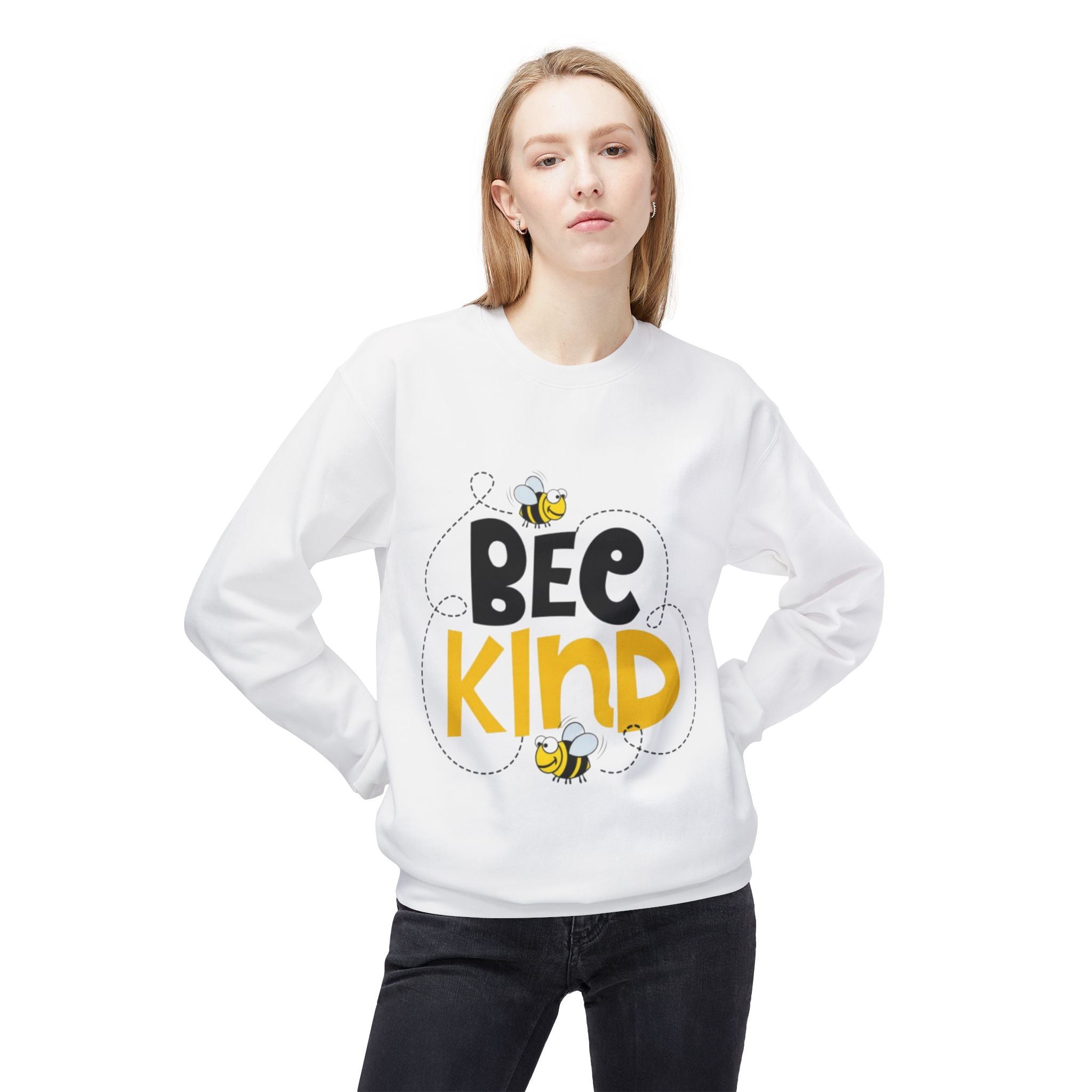 Bee Kind Unisex Midweight Fleece Crewneck Sweatshirt
