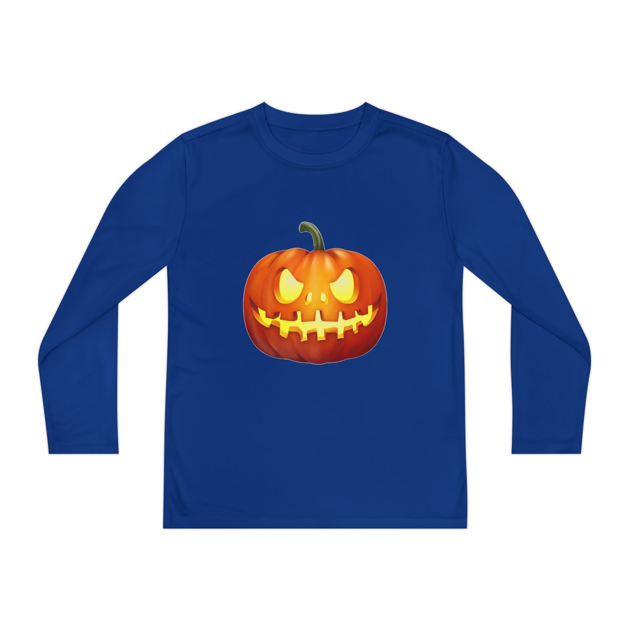 Halloween Pumpkin Youth Long Sleeve Competitor T-Shirt