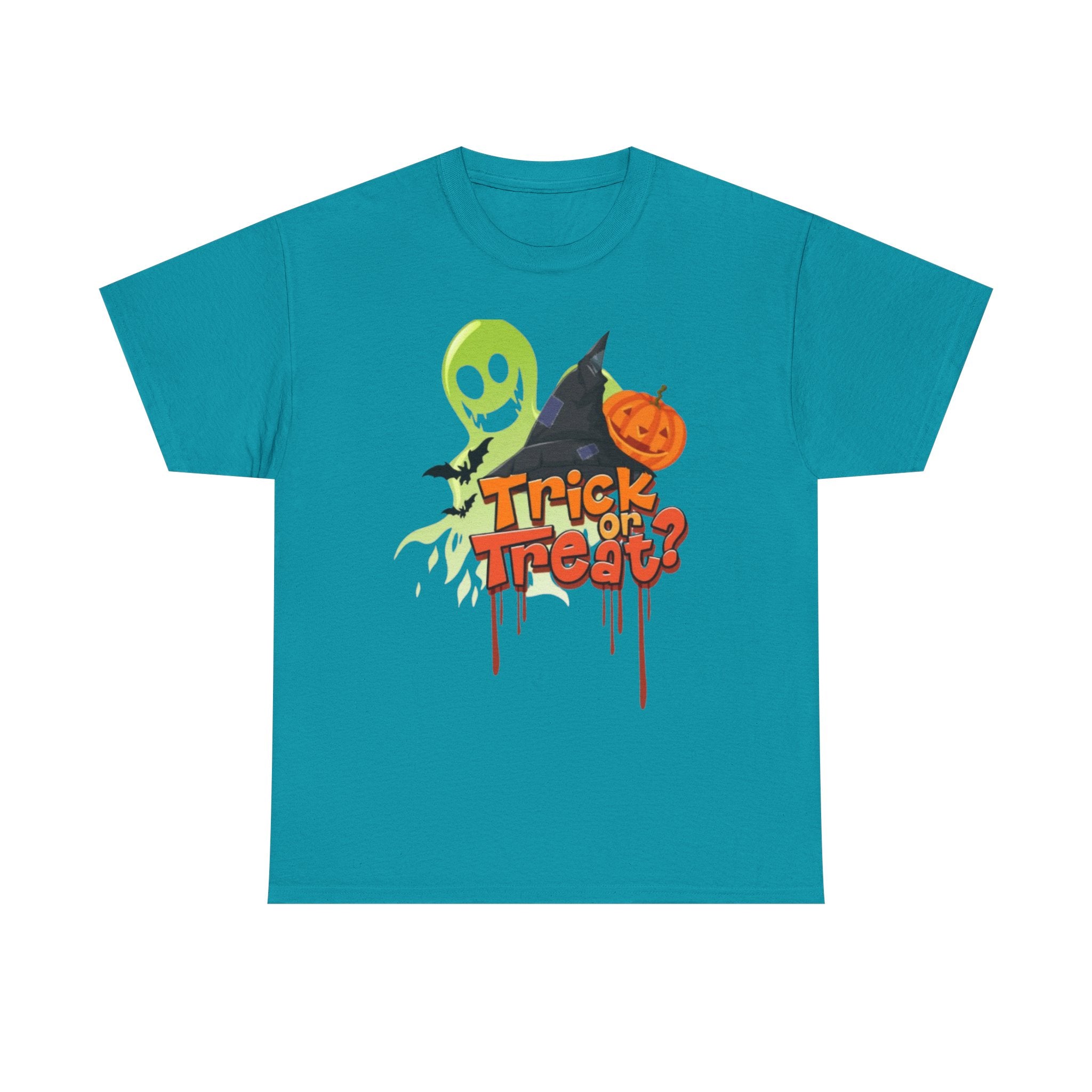 Halloween Trick or Treat Unisex Heavy Cotton Short Sleeve T-Shirt
