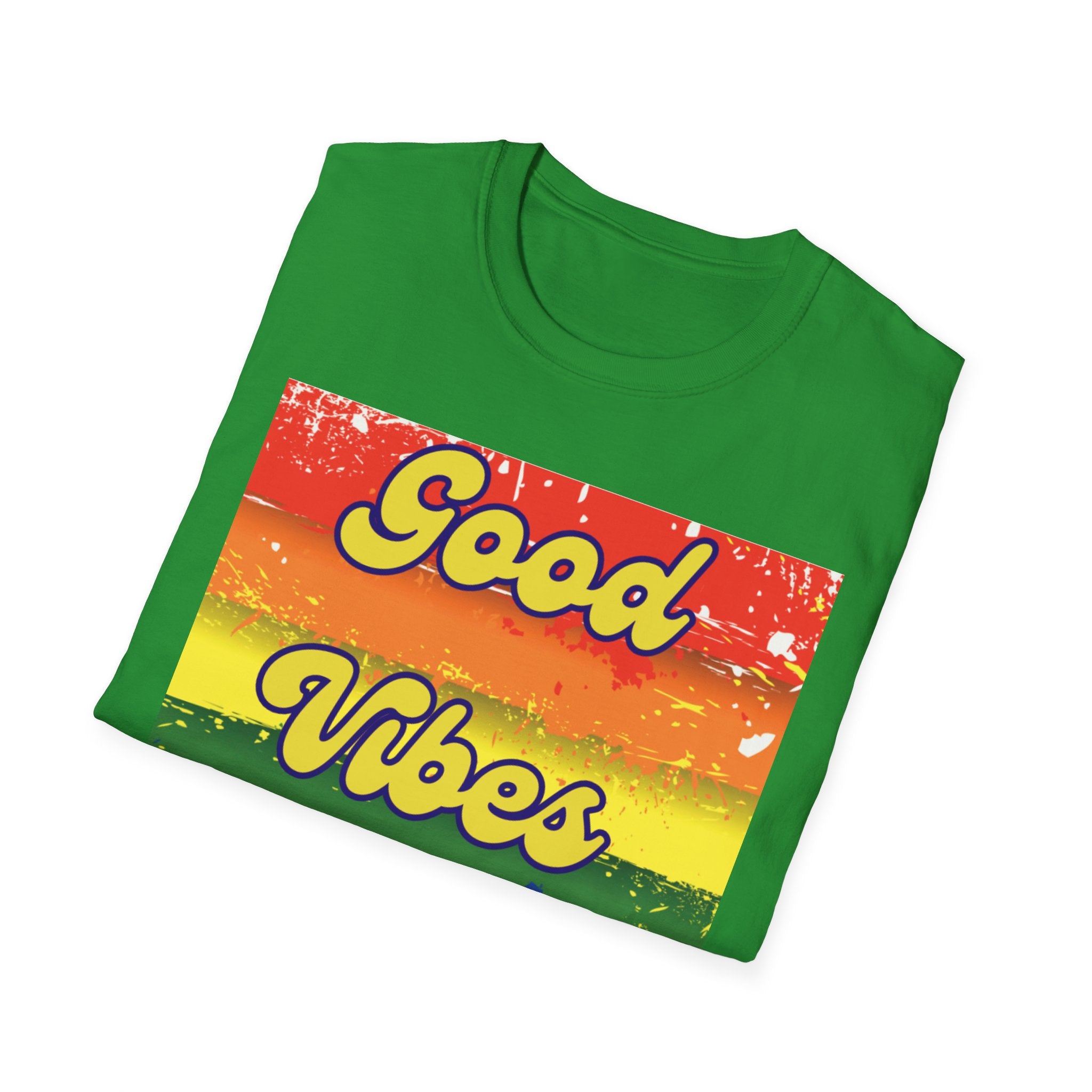 Good Vibes Only Yellow Unisex Softstyle T-Shirt